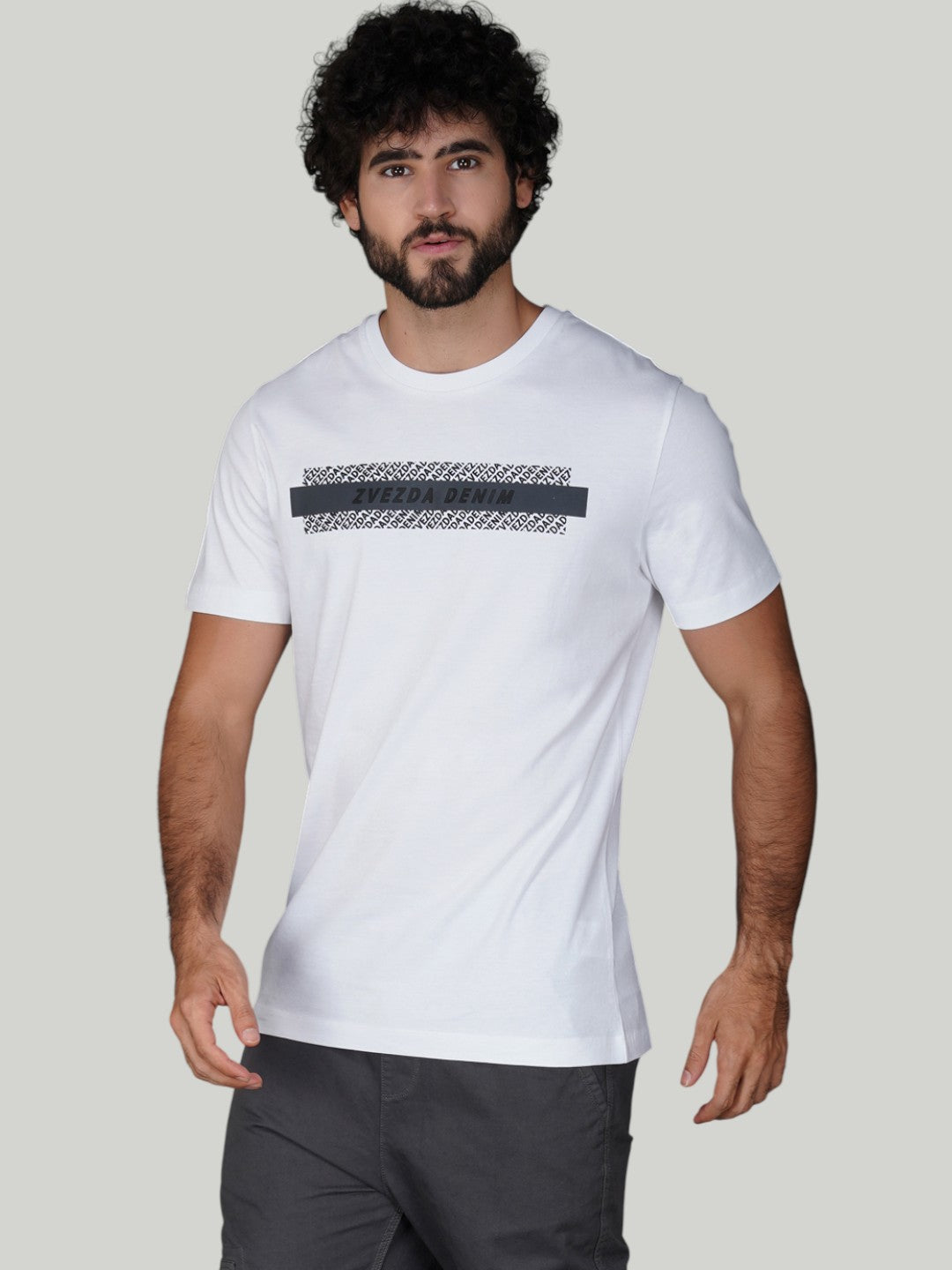 White Zvezda Original Cotton Jersey T-Shirt - Euro Fit (BRT-003A)
