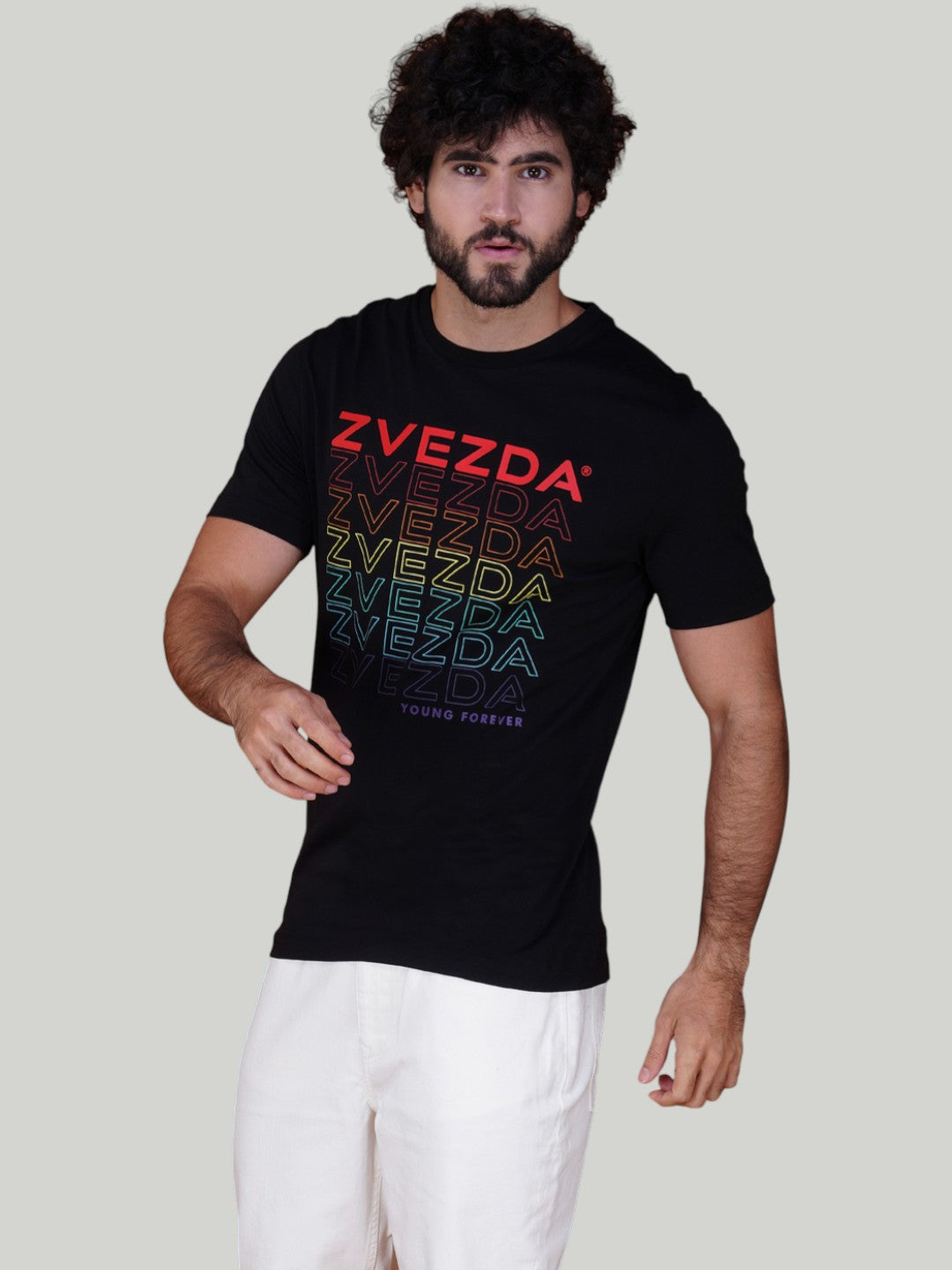 Black Zvezda Original Cotton Jersey T-Shirt - Euro Fit (BRT-002B)