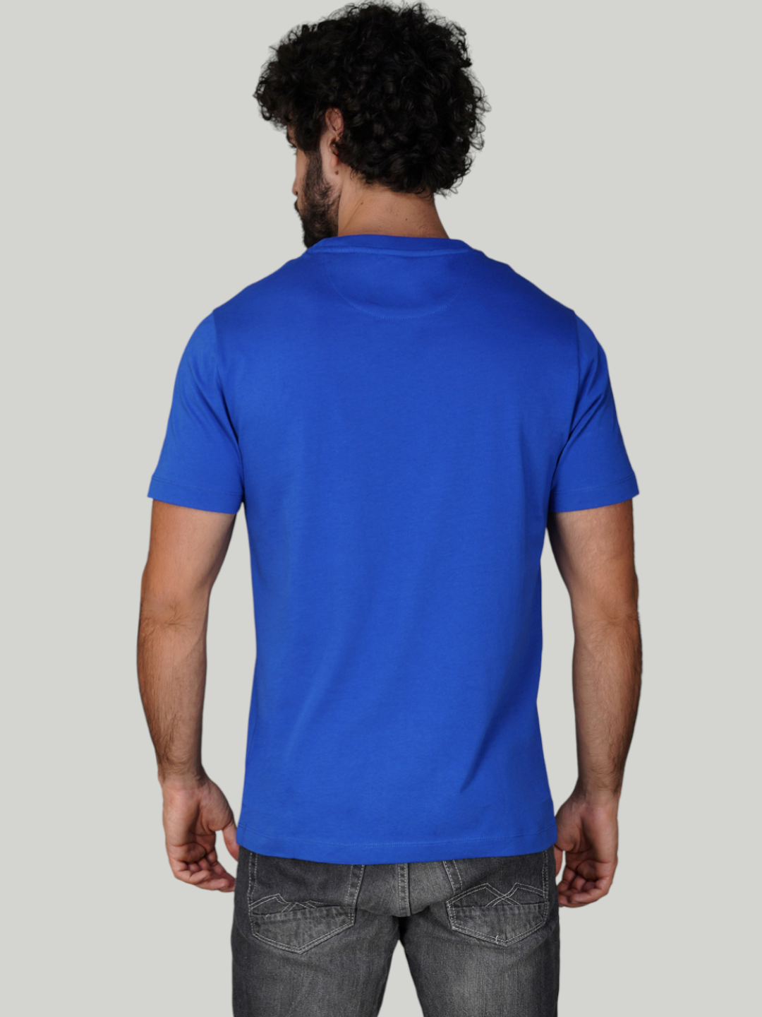 Blue Zvezda Original Cotton Jersey T-Shirt - Euro Fit (BRT-006A)
