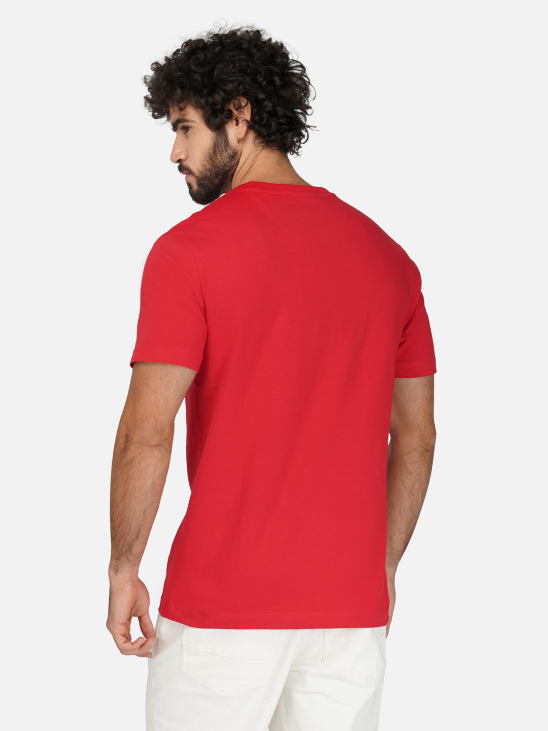 Red Cotton Jersey HD Print T-Shirt – Euro Fit (CSP-09H)