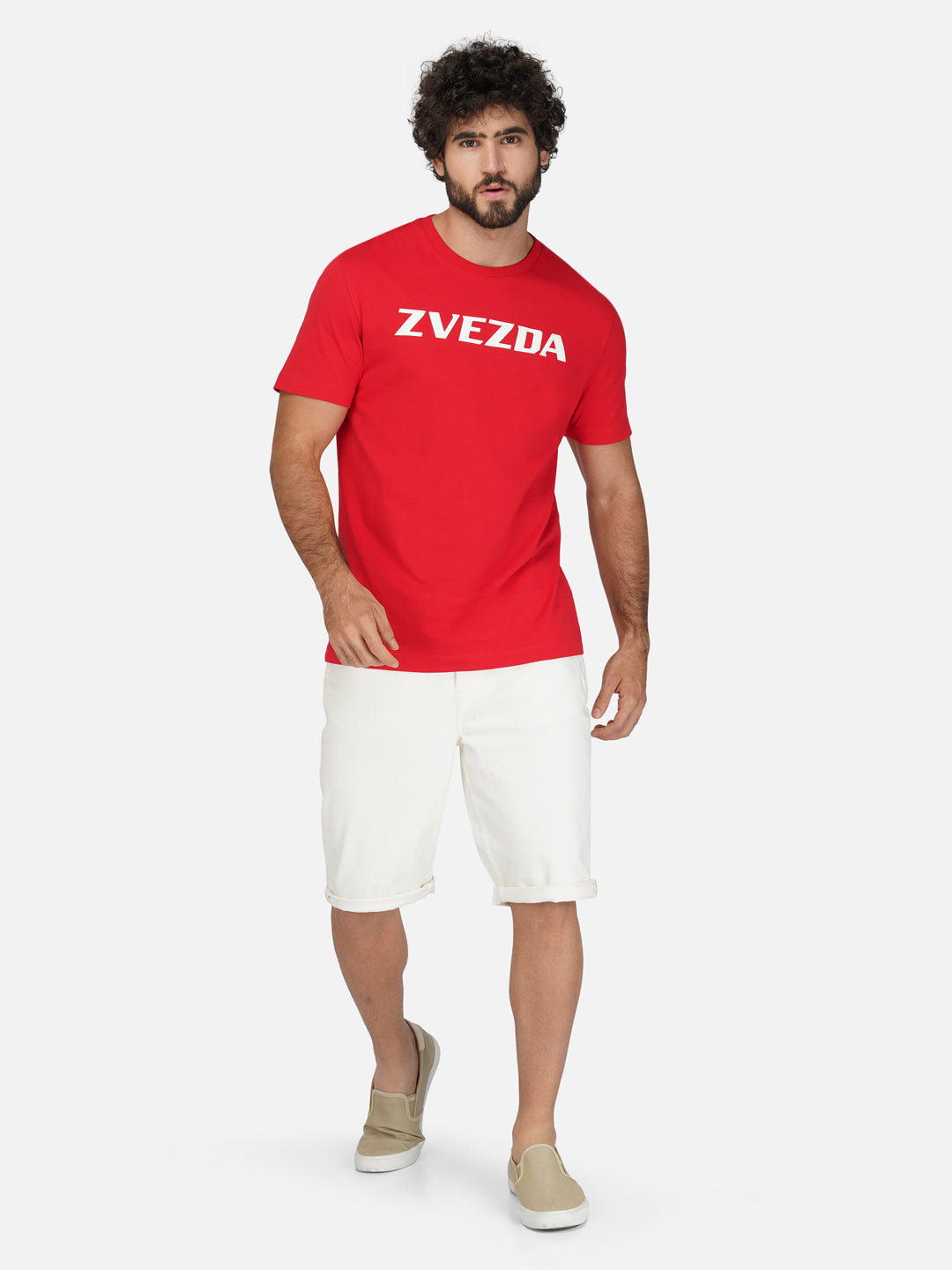 Red Cotton Jersey HD Print T-Shirt – Euro Fit (CSP-09H)