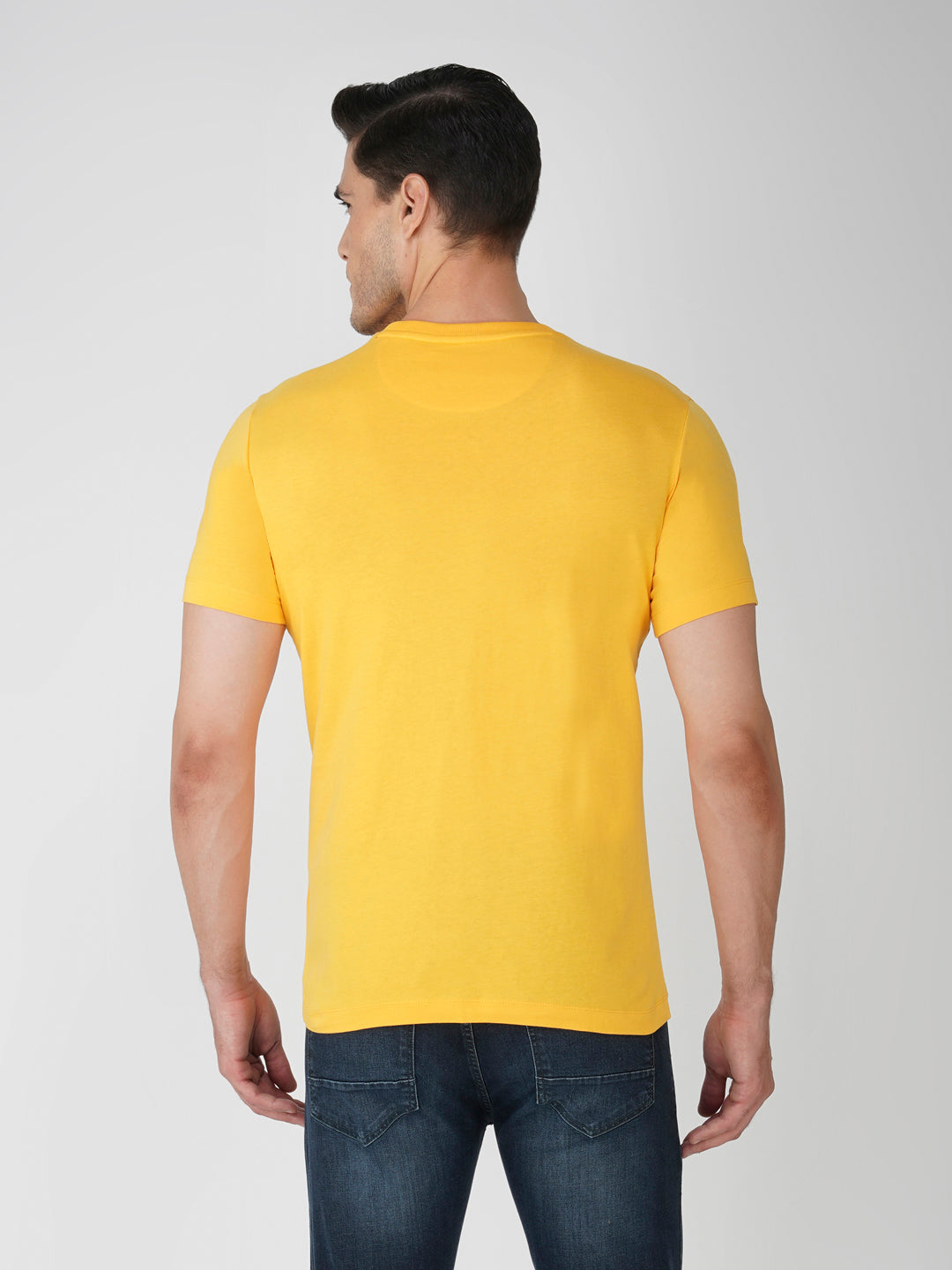Mustard Yellow Zvezda Original Cotton Jersey T-Shirt - Euro Fit (BRT-008B)