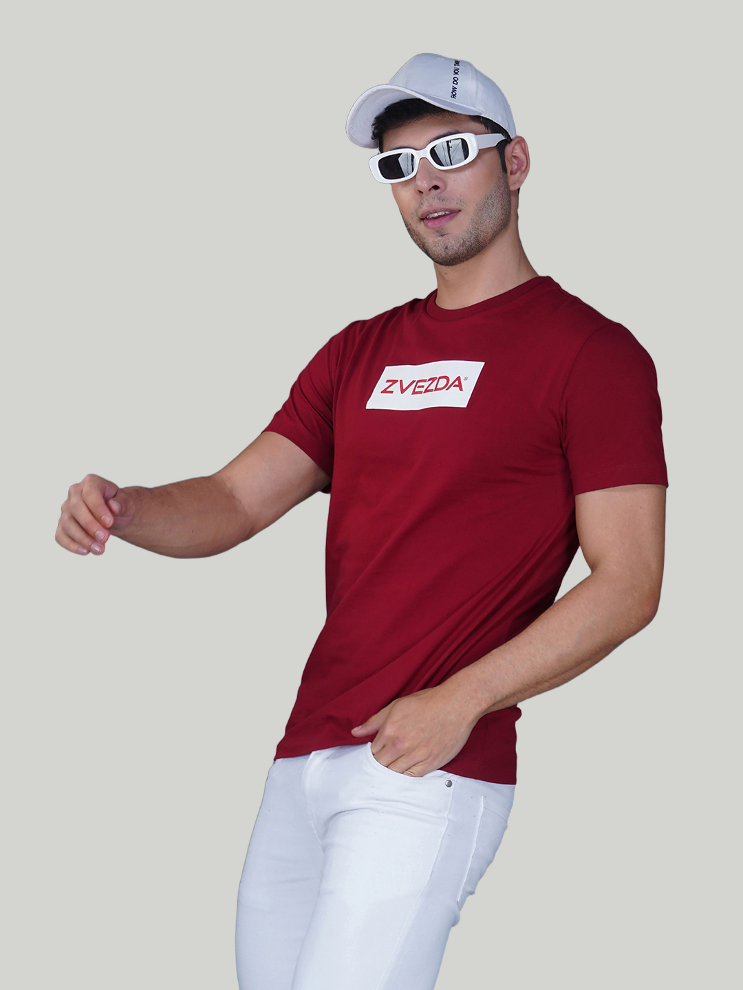 Burgundy Zvezda Original Cotton Jersey T-Shirt - Euro Fit (BRT-021D)