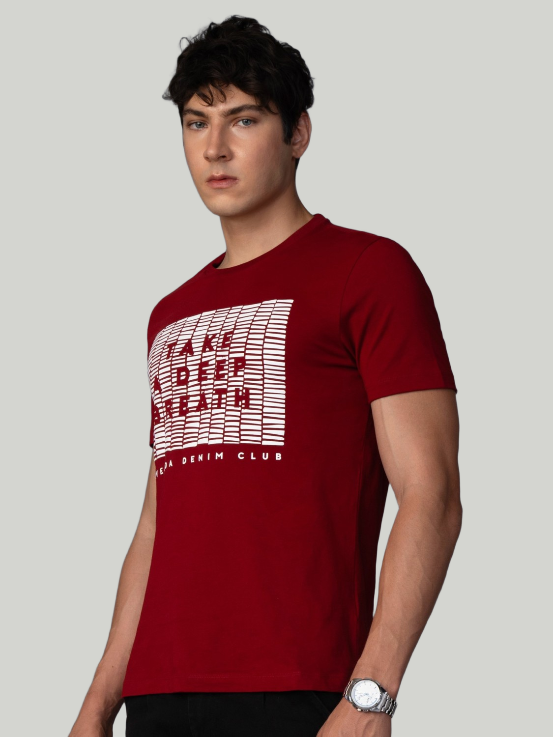 Burgundy Zvezda Original Cotton Jersey T-Shirt - Euro Fit (BRT-020B)