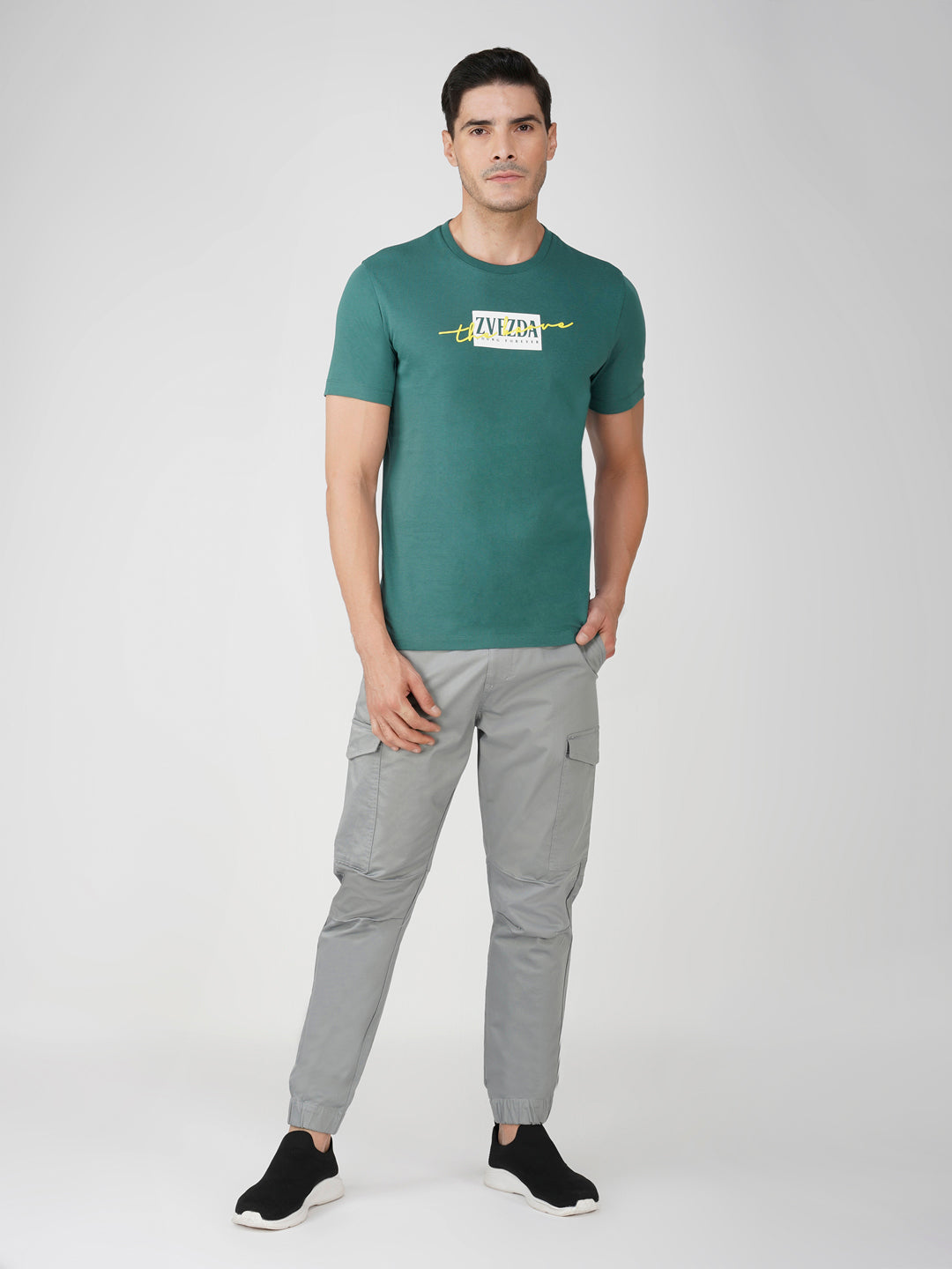 Pine Green Zvezda Original Cotton Jersey T-Shirt - Euro Fit (BRT-018B)