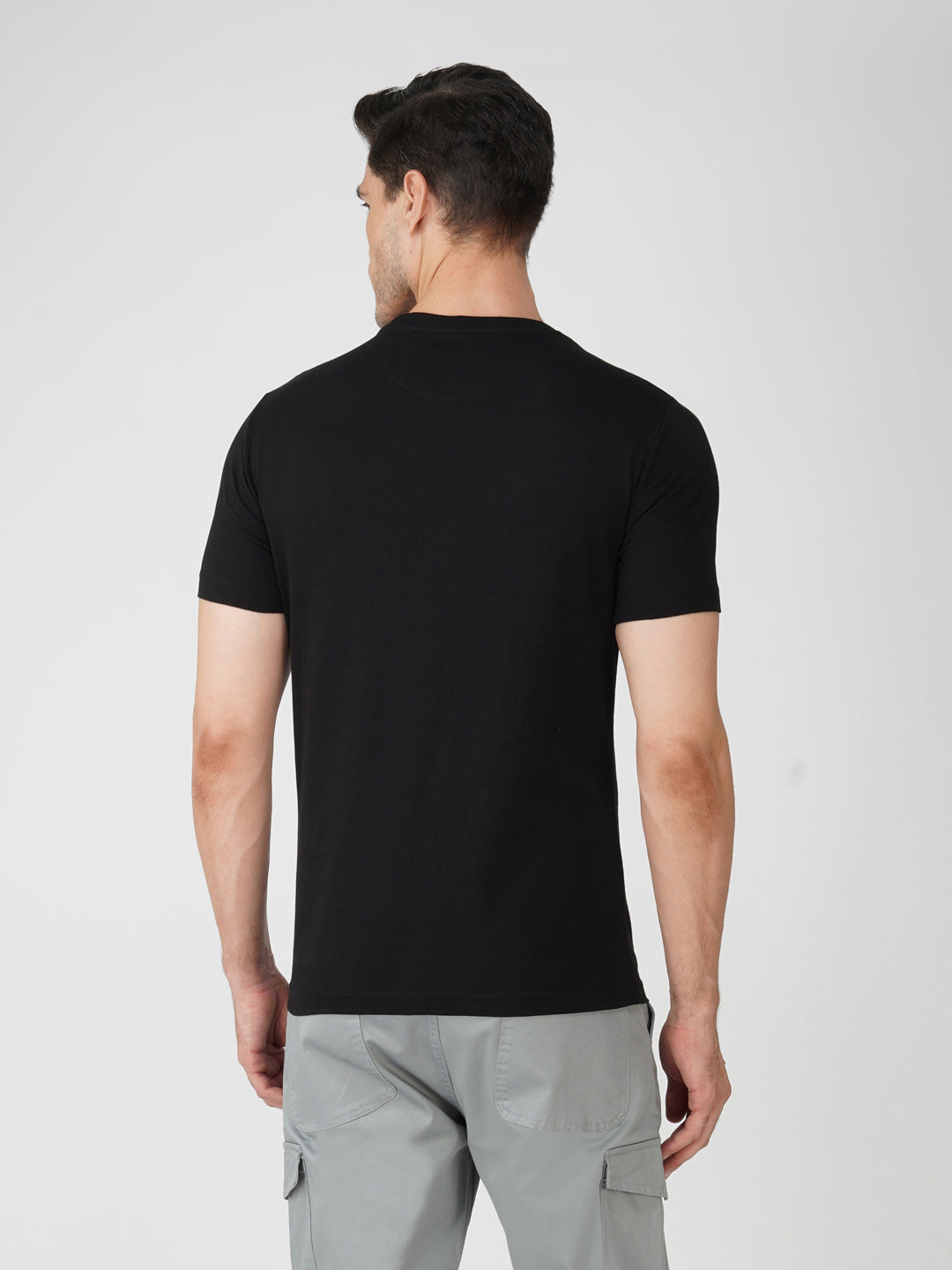 Black Zvezda Original Cotton Jersey T-Shirt - Euro Fit (BRT-011C)