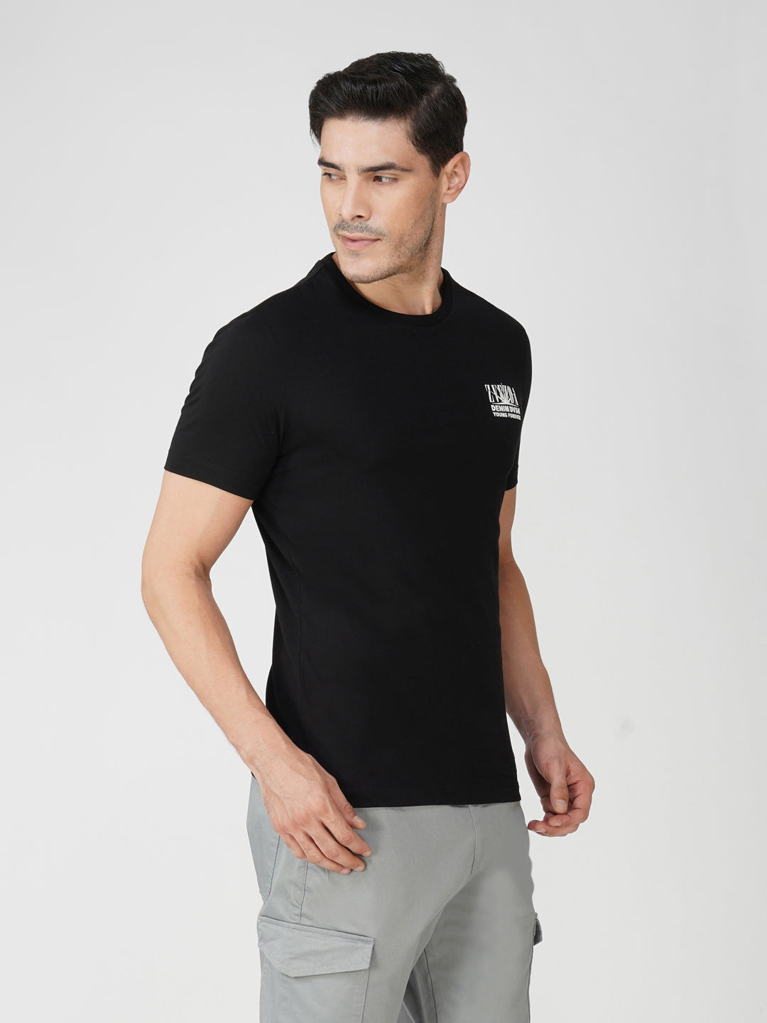 Black Zvezda Original Cotton Jersey T-Shirt - Euro Fit (BRT-011C)