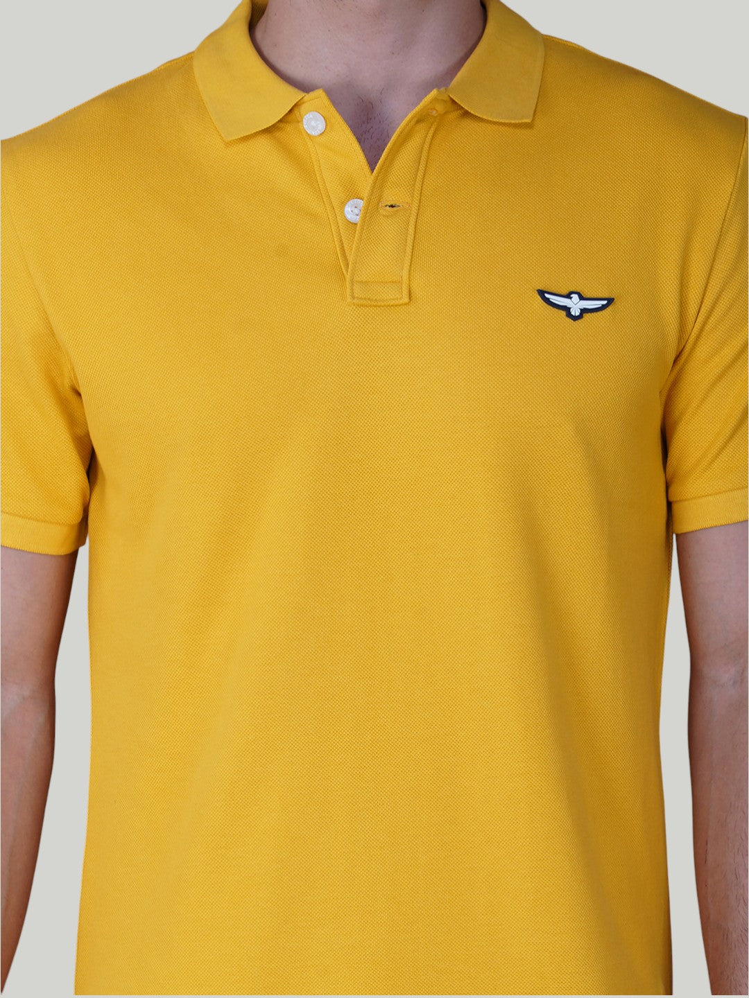 Yellow Premium Pique Cotton Classic Polo T-shirt-Euro Fit (CP 005)
