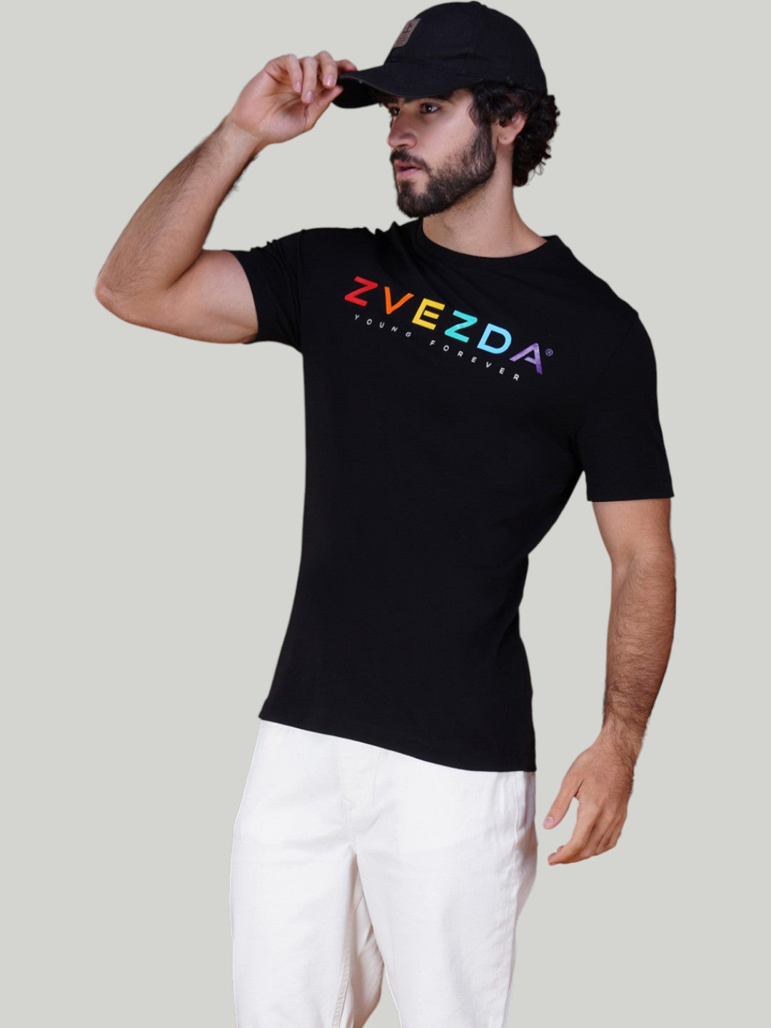 Black Zvezda Original Cotton Jersey T-Shirt - Euro Fit (BRT-001B)