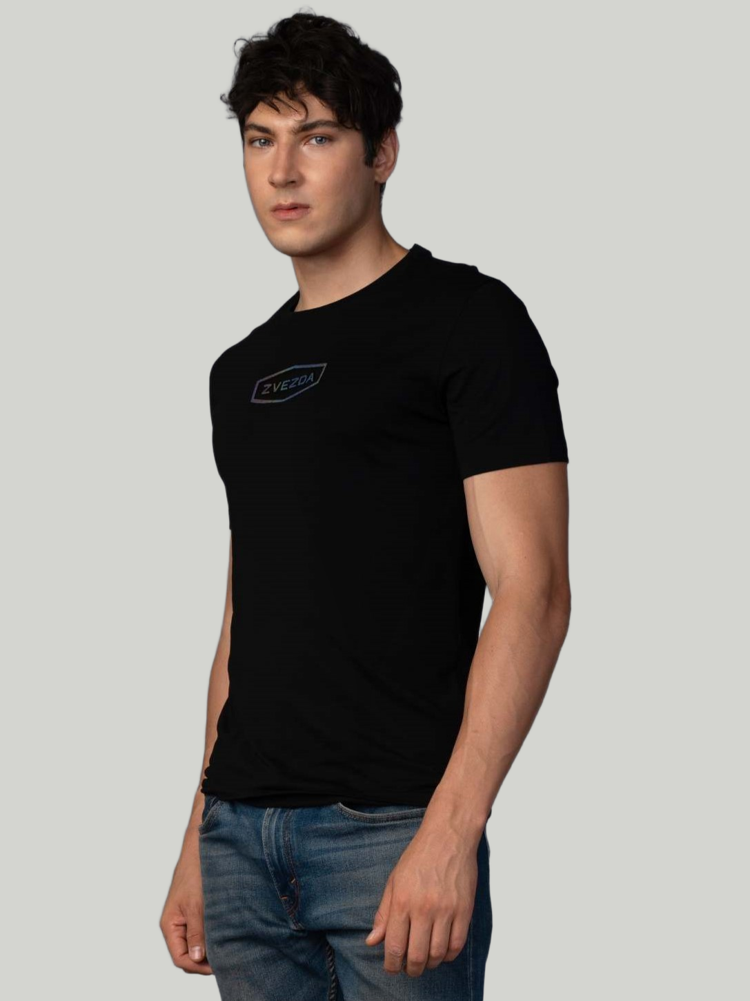 Black Zvezda Original Cotton Jersey T-Shirt - Euro Fit (BRT-014A)