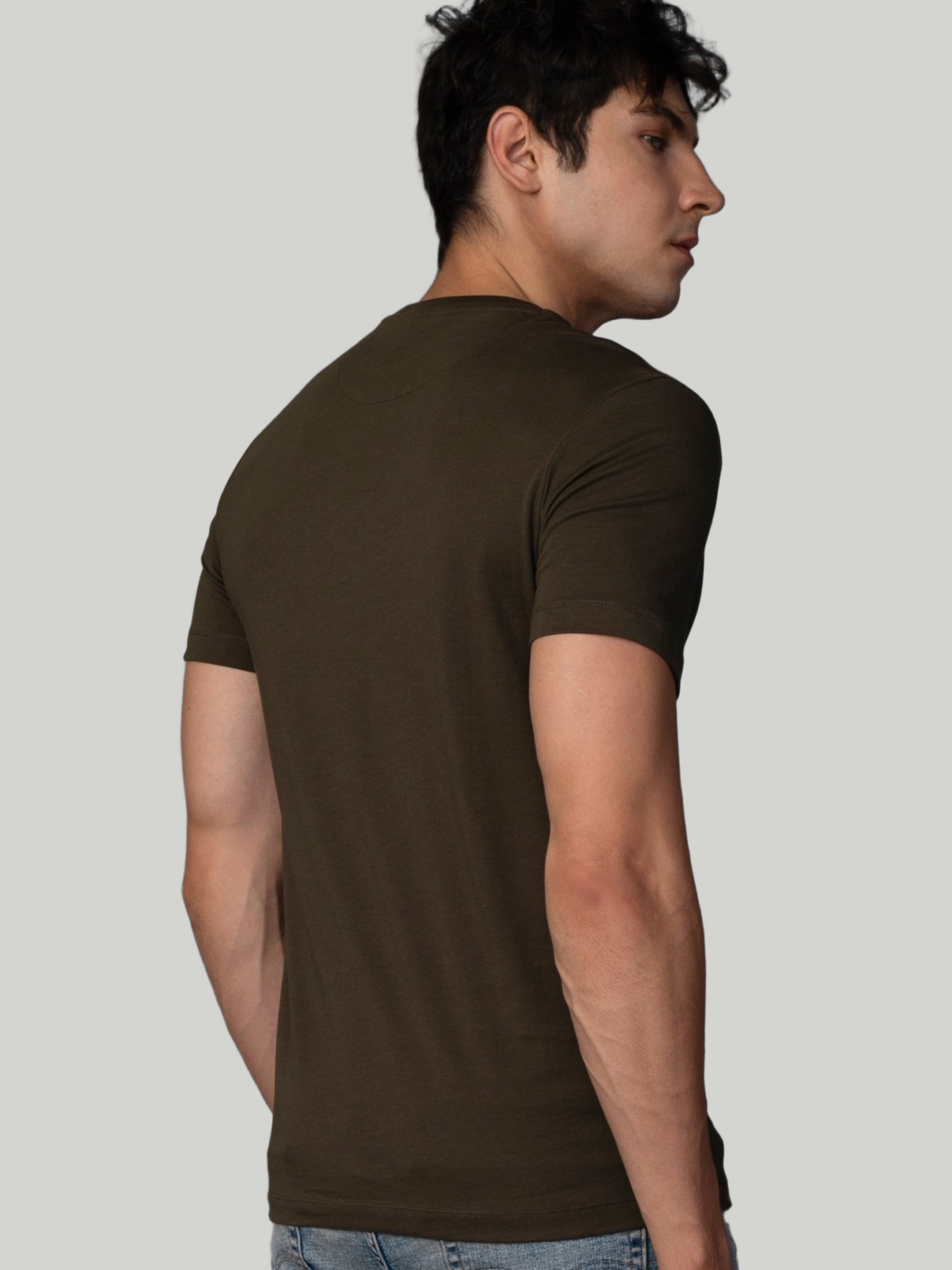 Dark Olive Green Zvezda Original Cotton Jersey T-Shirt - Euro Fit (BRT-014B)