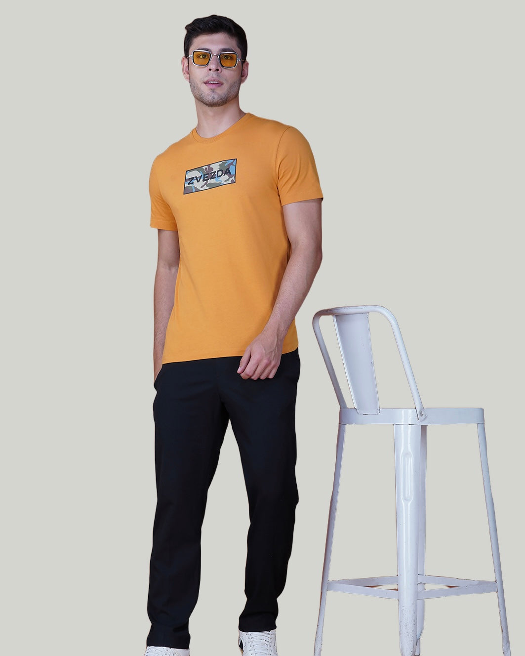 Yellow Ochre Zvezda Original Cotton Jersey T-Shirt - Euro Fit (BRT-023C)