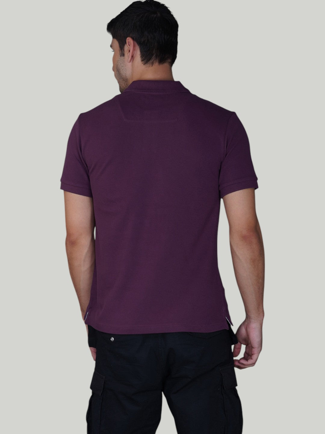 Plum Premium Pique Cotton Classic Polo T-shirt-Euro Fit (CP 017)