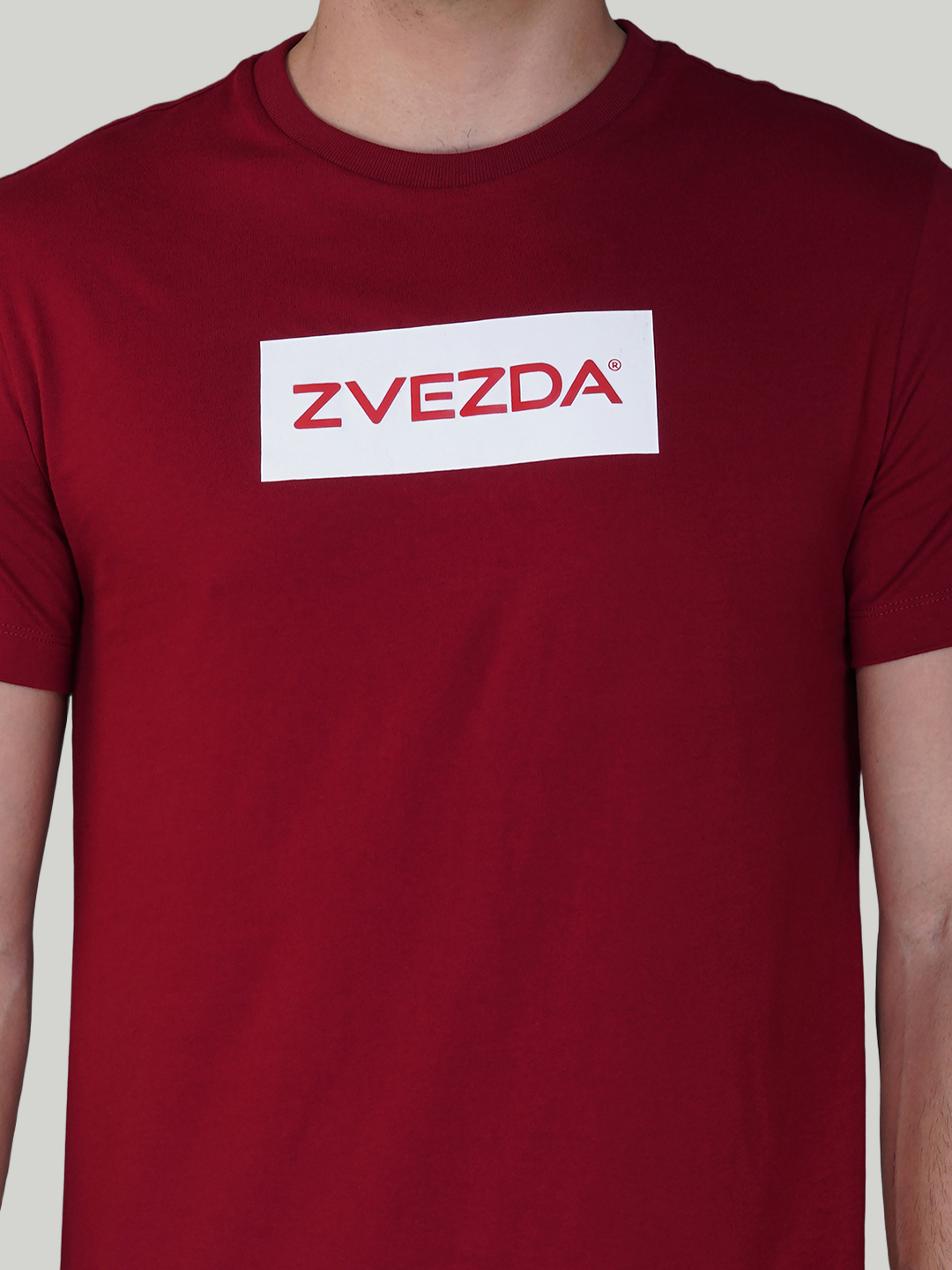 Burgundy Zvezda Original Cotton Jersey T-Shirt - Euro Fit (BRT-021D)