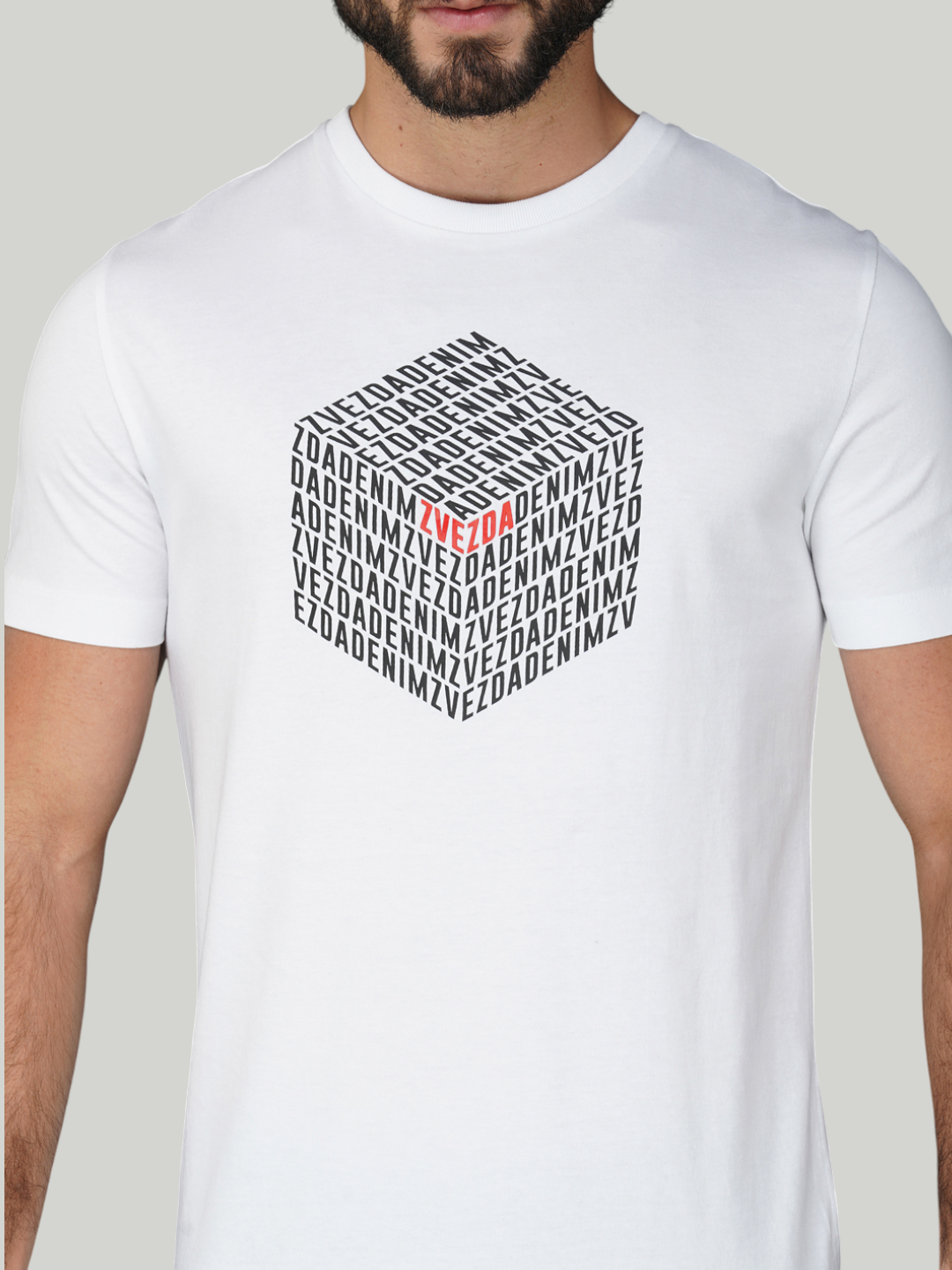 White Zvezda Original Cotton Jersey T-Shirt - Euro Fit (BRT-006B)