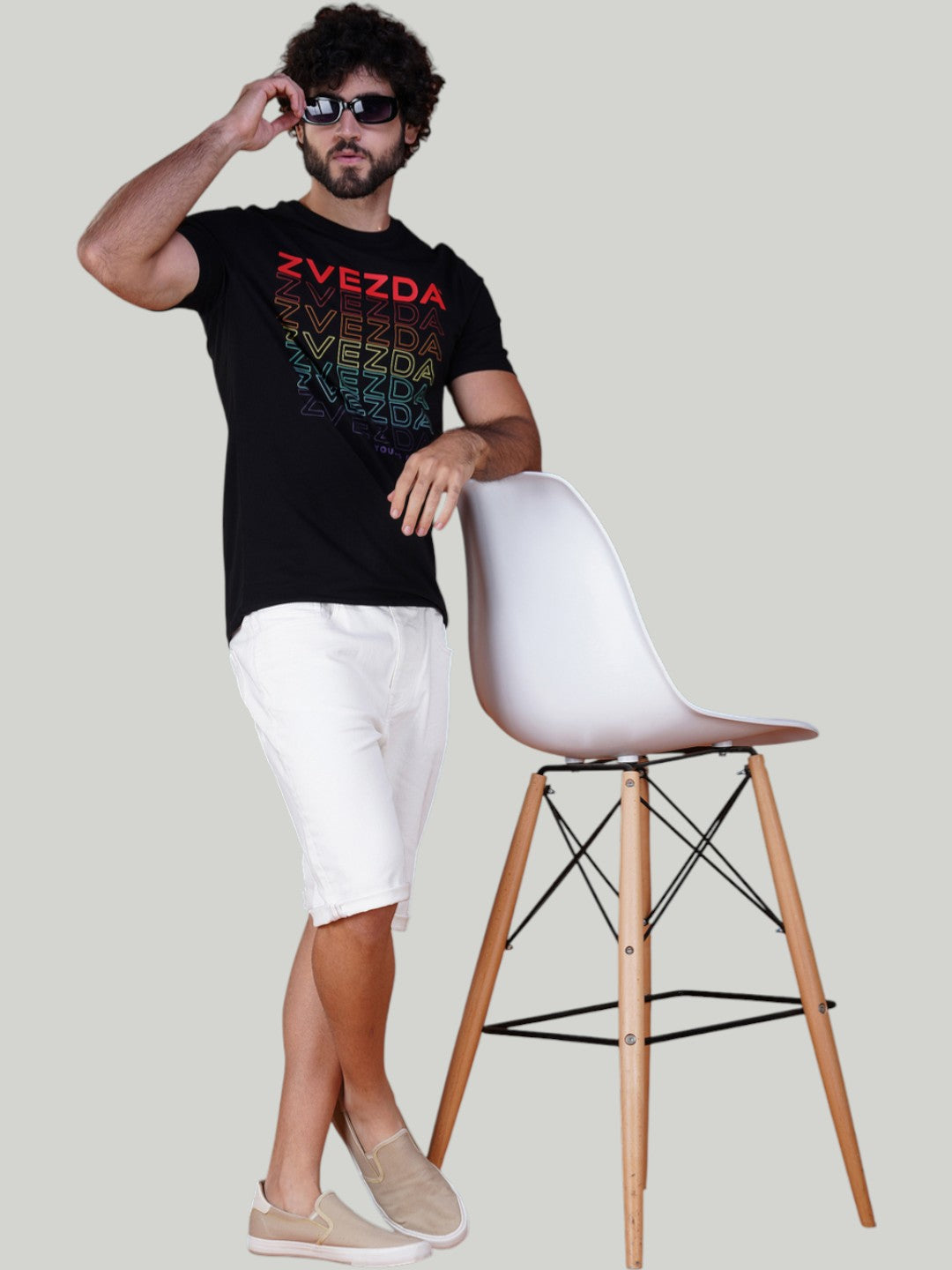 Black Zvezda Original Cotton Jersey T-Shirt - Euro Fit (BRT-002B)