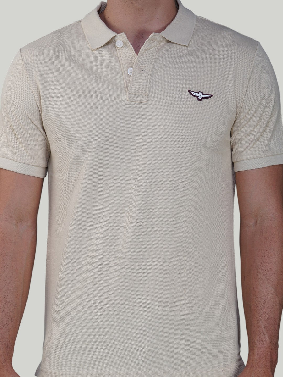 Beige Premium Pique Cotton Classic Polo T-shirt-Euro Fit (CP 002)