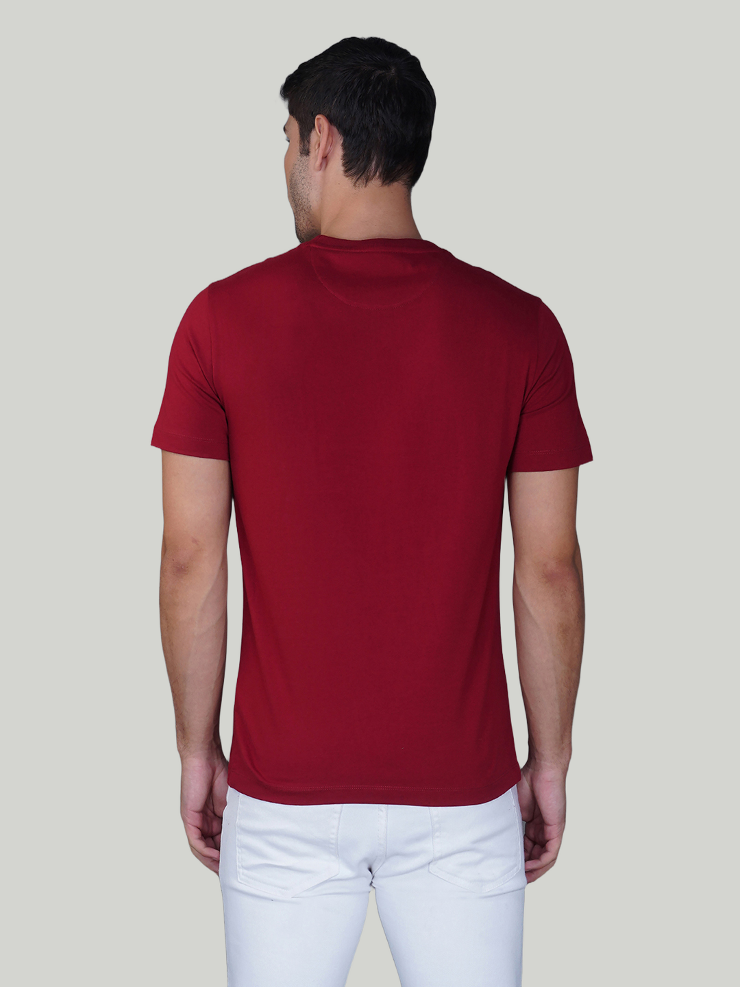 Burgundy Zvezda Original Cotton Jersey T-Shirt - Euro Fit (BRT-021D)