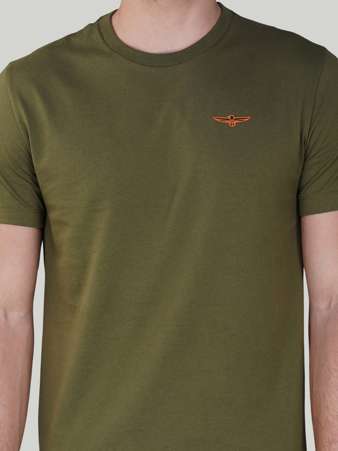 Army Green Solid Cotton Jersey T-Shirt – Euro Fit (CT-017)
