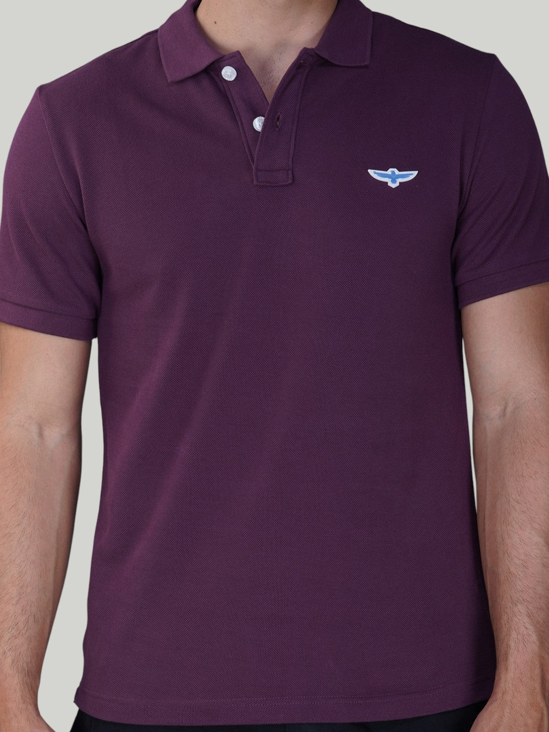 Plum Premium Pique Cotton Classic Polo T-shirt-Euro Fit (CP 017)