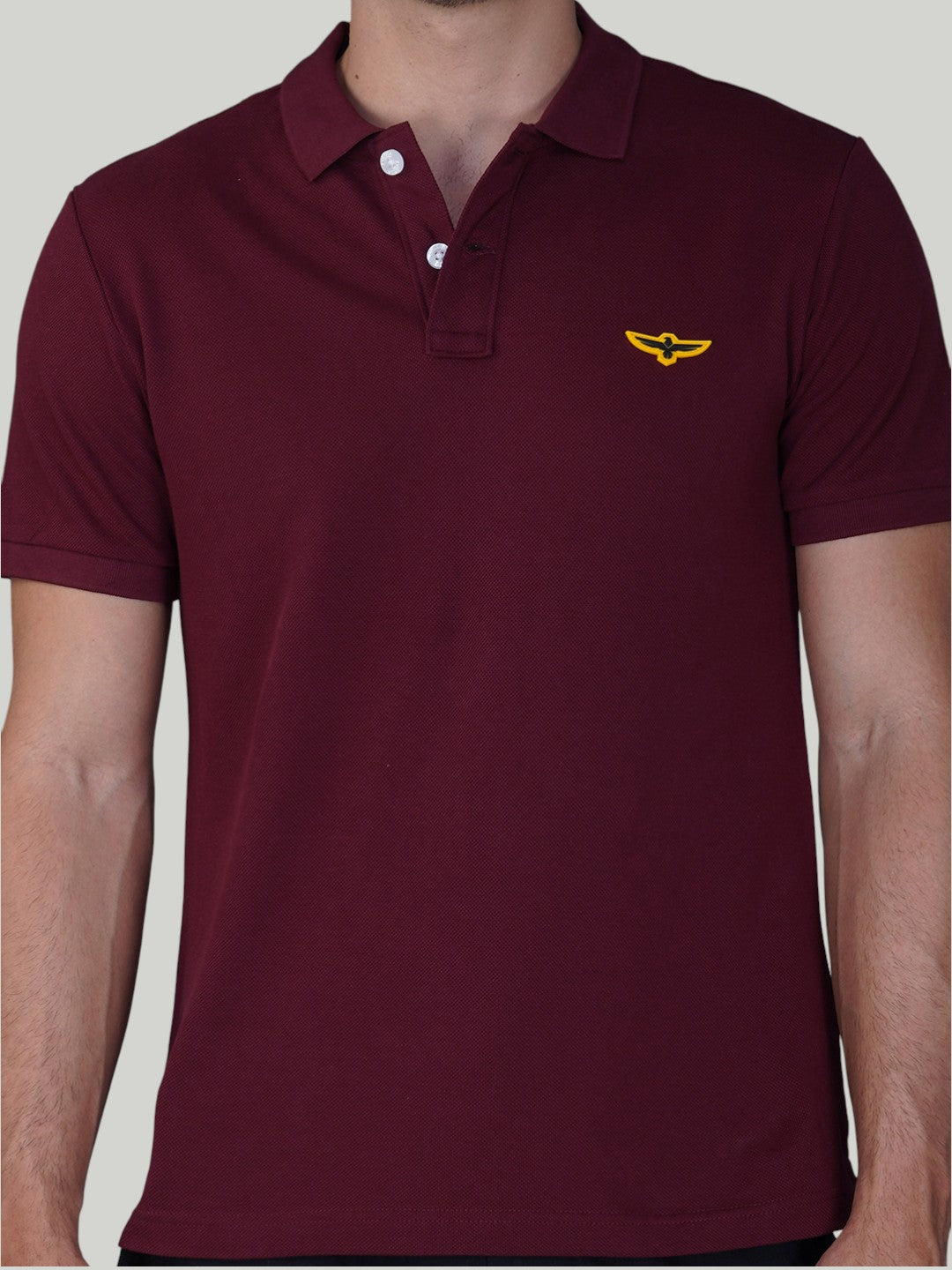 Burgundy Premium Pique Cotton Classic Polo T-shirt – Euro Fit (CP 009)