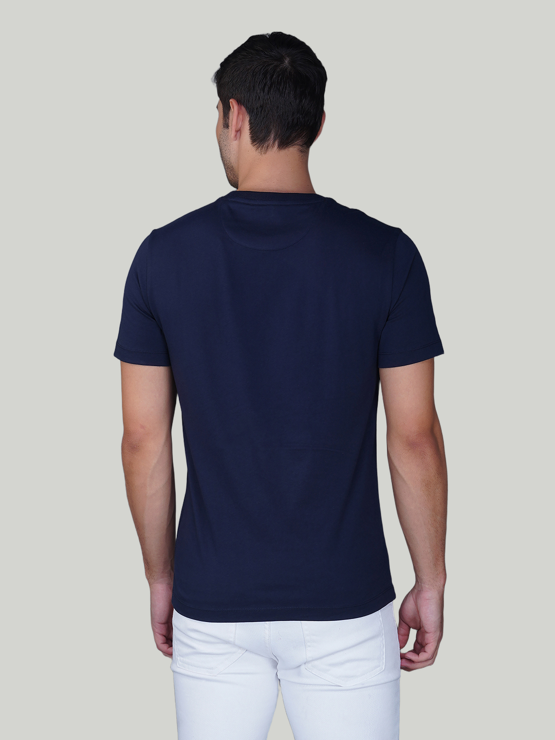Navy Blue Zvezda Original Cotton Jersey T-Shirts - Euro Fit (BRT-024B)