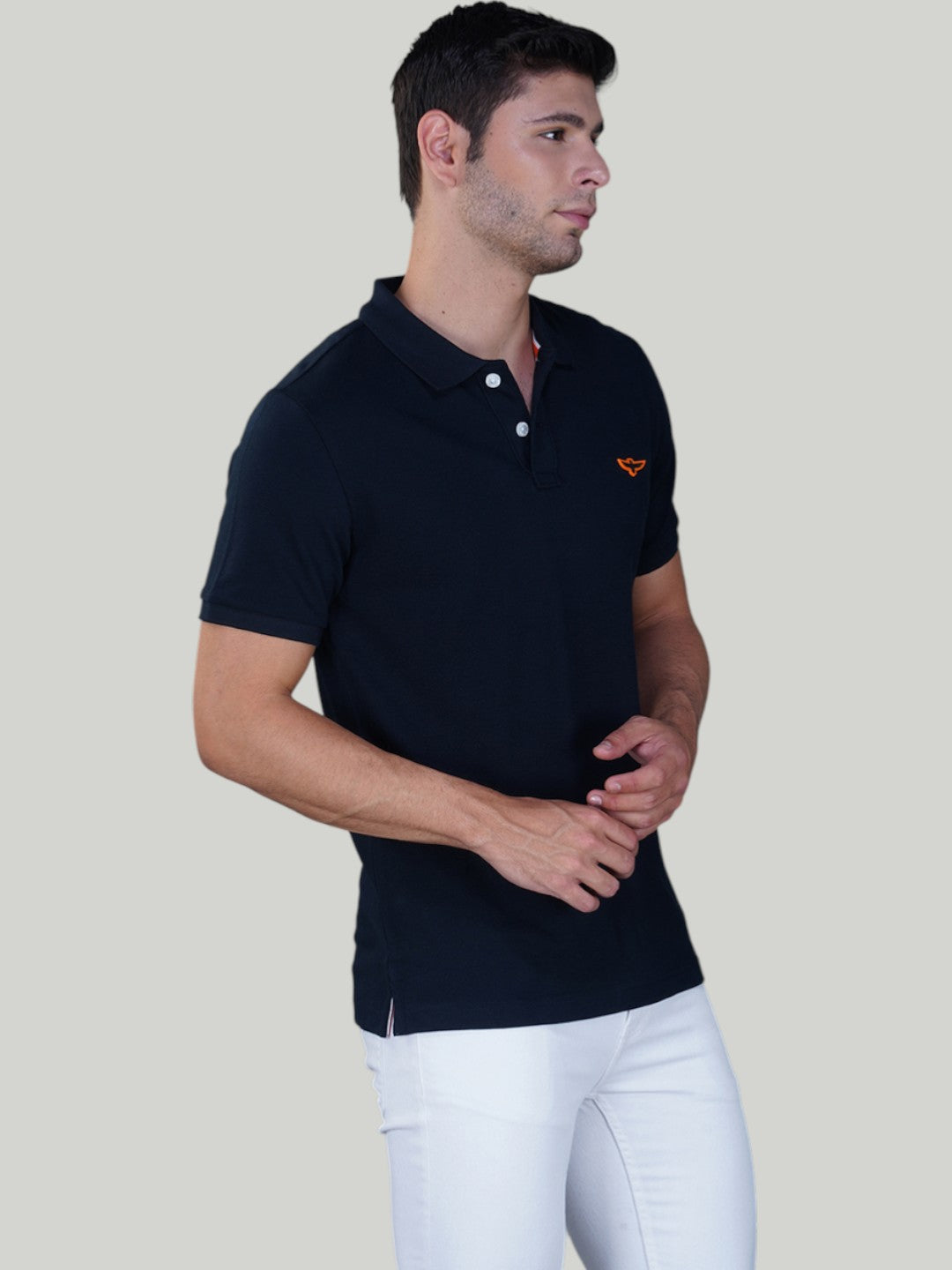 Navy Blue Premium Pique Cotton Classic Polo T-shirt-Euro Fit (CP 015)
