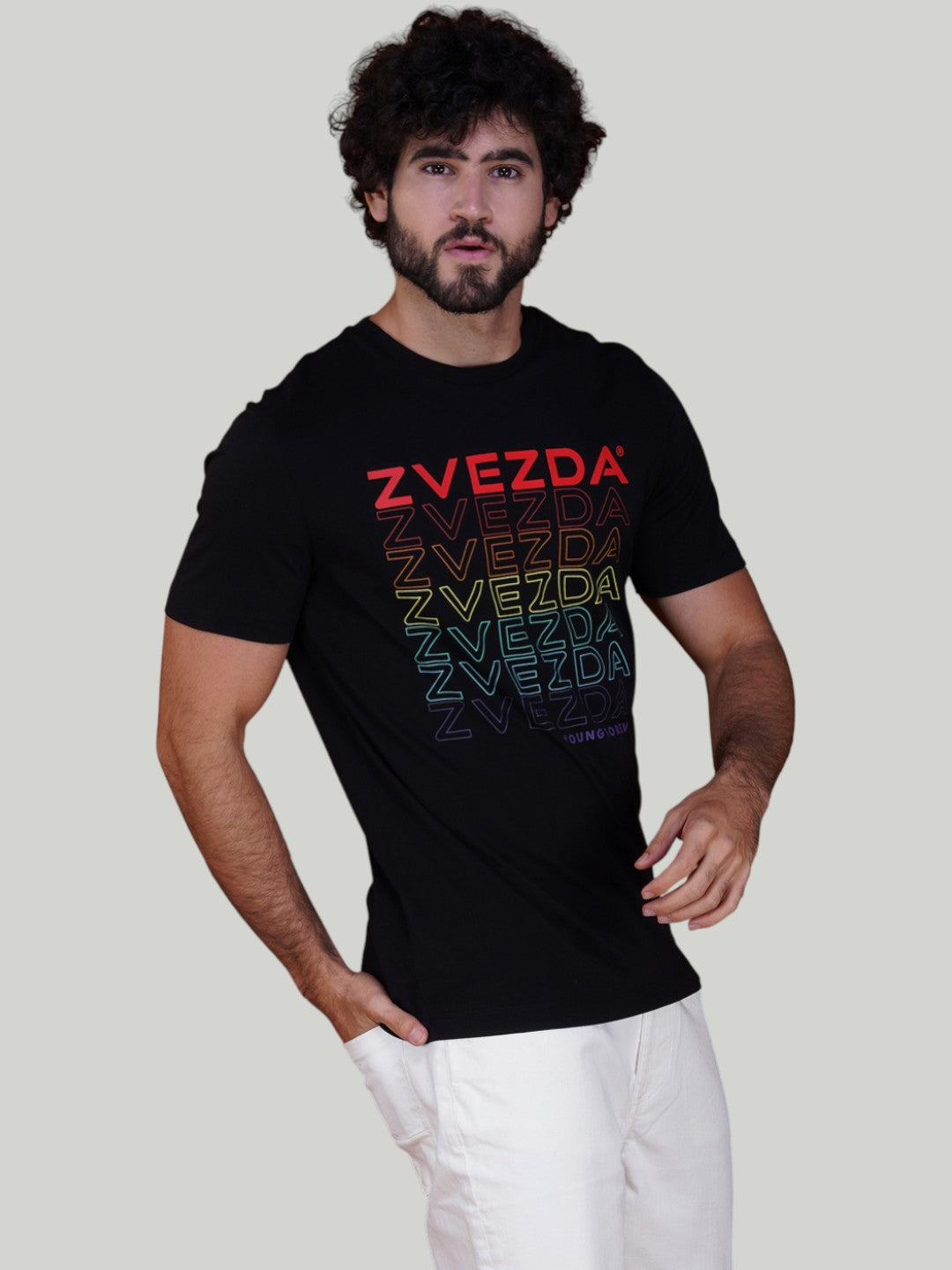 Black Zvezda Original Cotton Jersey T-Shirt - Euro Fit (BRT-002B)