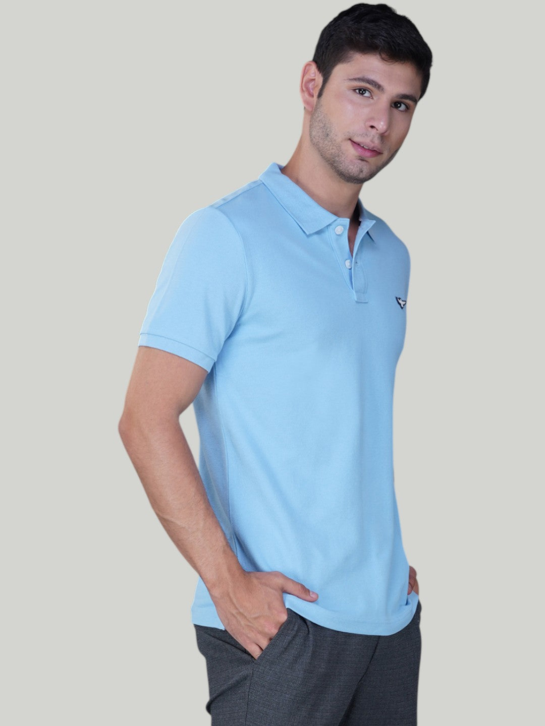 Sky Blue Premium Pique Cotton Classic Polo(CP 020)
