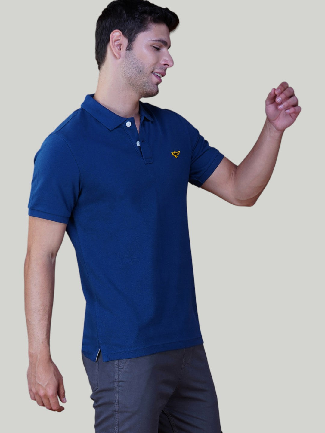 Midnight Blue Premium Pique Cotton Classic Polo T-shirt-Euro Fit (CP 016)