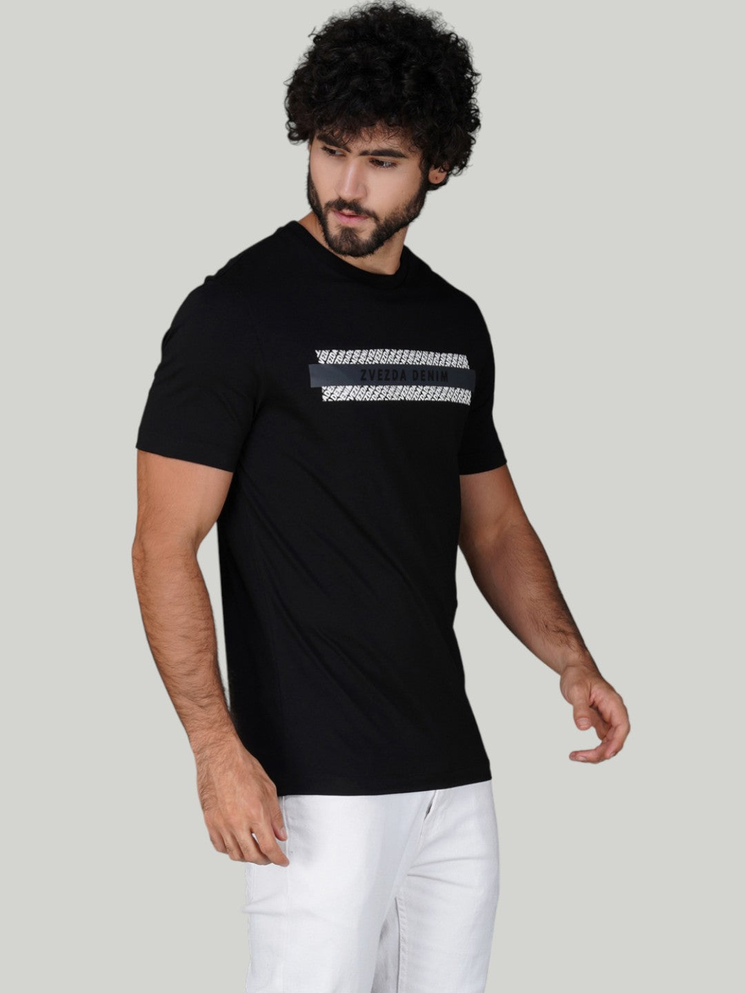 Black Zvezda Original Cotton Jersey T-Shirt - Euro Fit (BRT-003B)