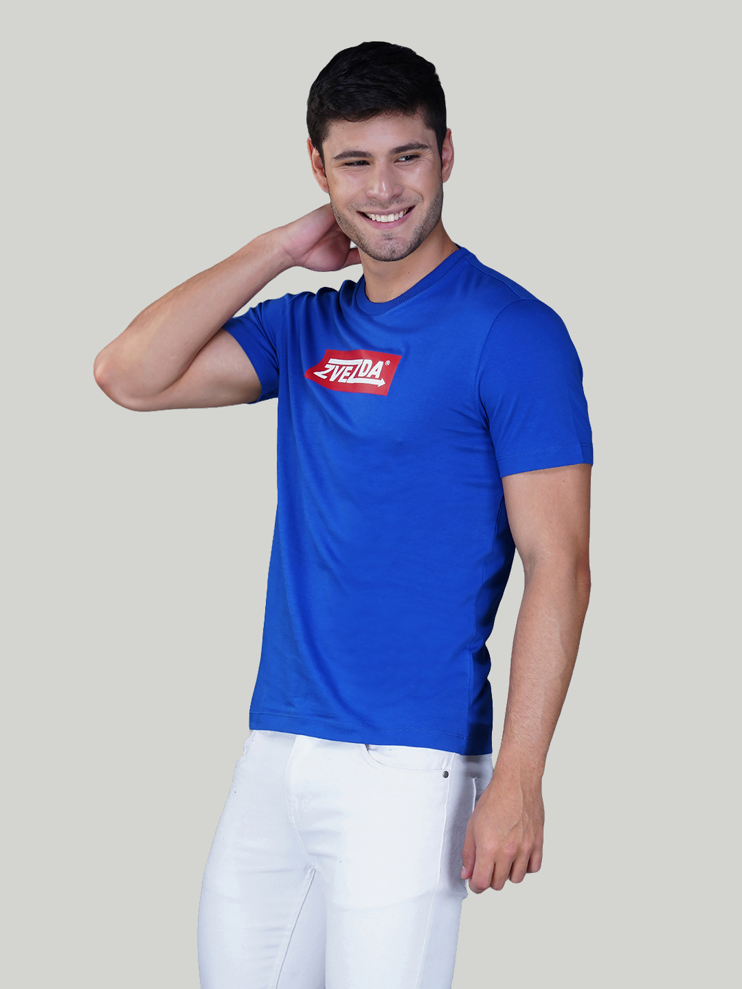 Blue Zvezda Original Cotton Jersey T-Shirt - Euro Fit (BRT-024C)