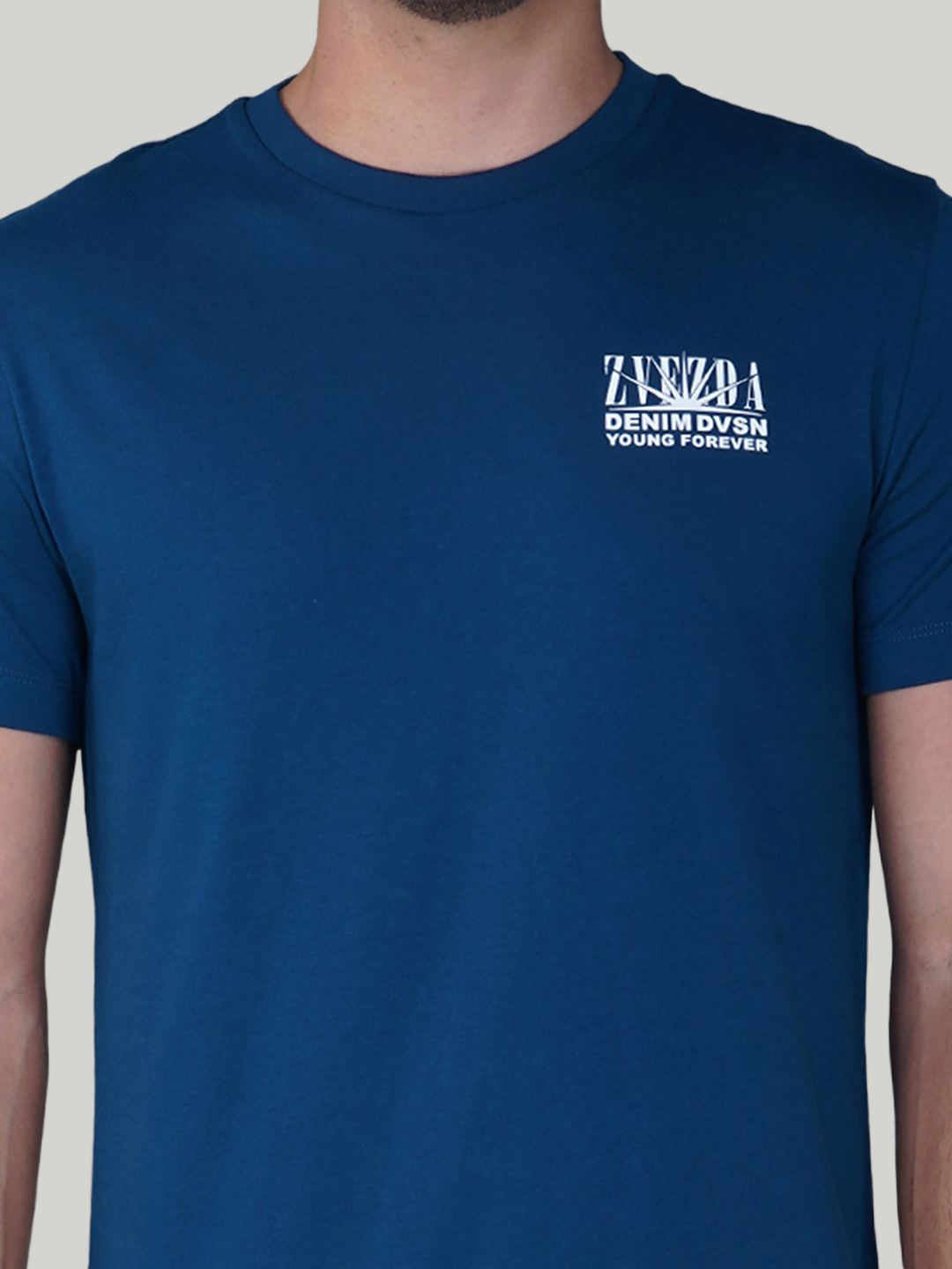 Petrol Blue Zvezda Original Cotton Jersey T-Shirt - Euro Fit (BRT-011B)