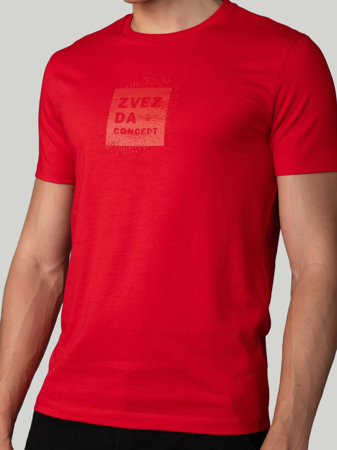 Red Zvezda Original Men's Cotton Jersey Tee - Euro Fit (BRT-017C)