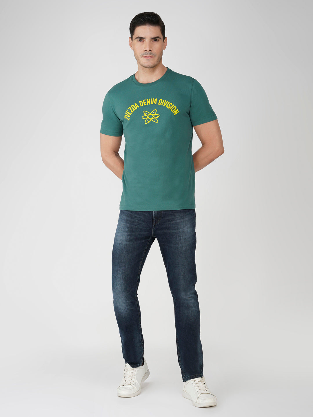 Pine Green Zvezda Original Cotton Jersey T-Shirt - Euro Fit (BRT-019B)