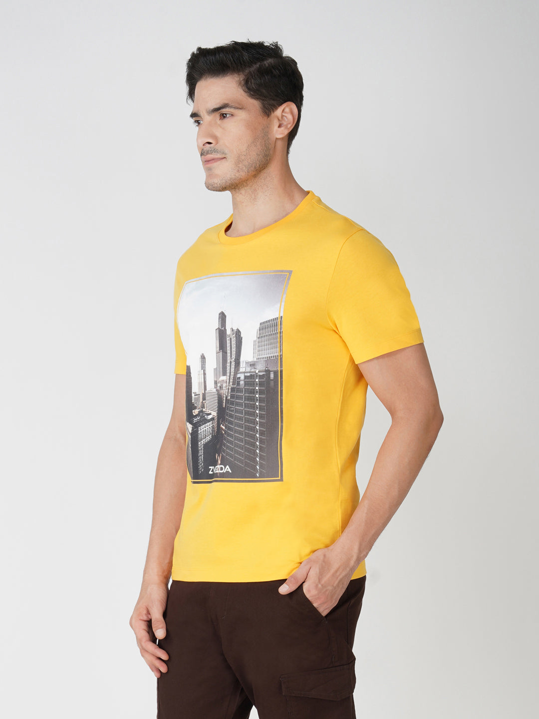 YELLOW OCHRE BRANDING PHOTO PRINT LEFT VIEW