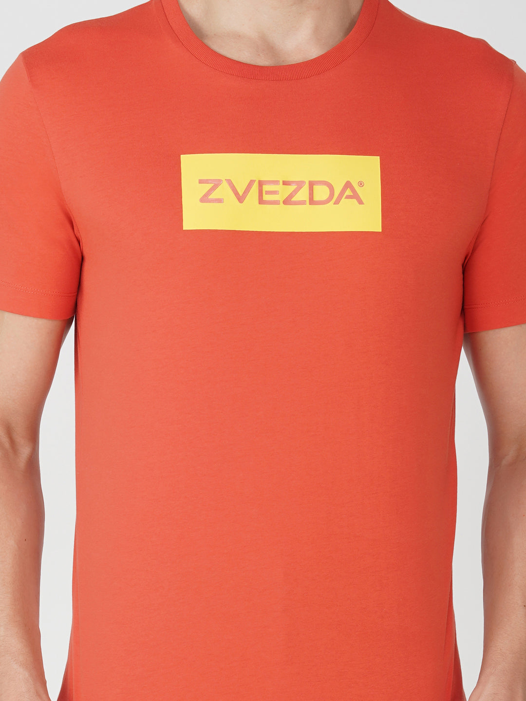 Burnt Orange Zvezda Original Cotton Jersey T-Shirt - Euro Fit (BRT-021F)