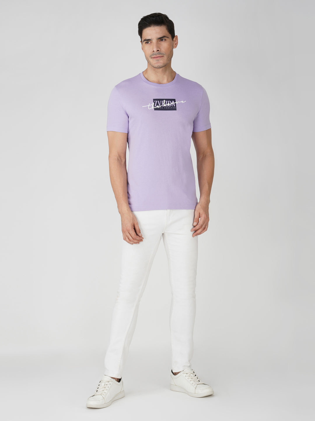 Lavender Zvezda Original Cotton Jersey T-Shirt - Euro Fit (BRT-018A)
