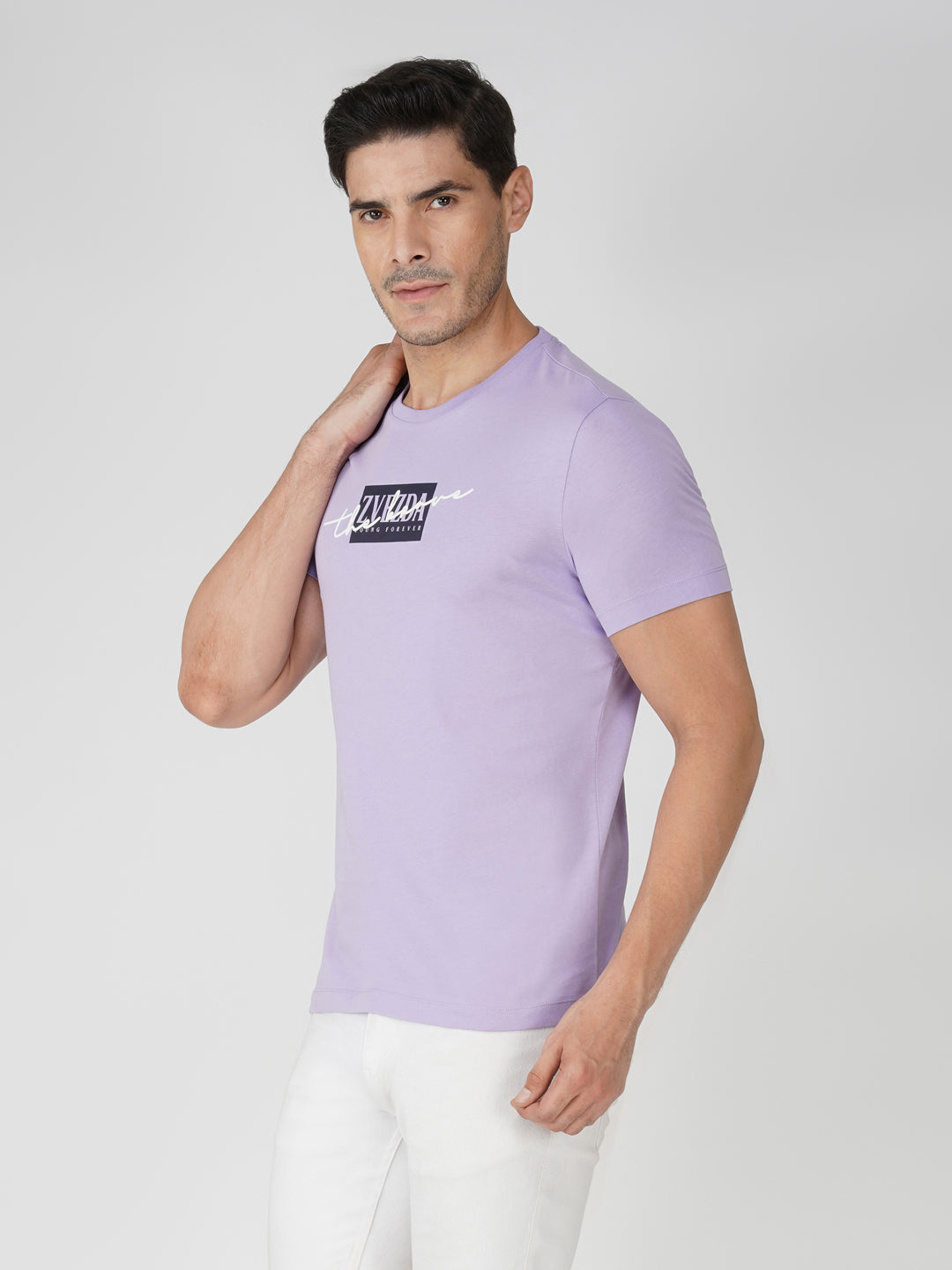 Lavender Zvezda Original Cotton Jersey T-Shirt - Euro Fit (BRT-018A)