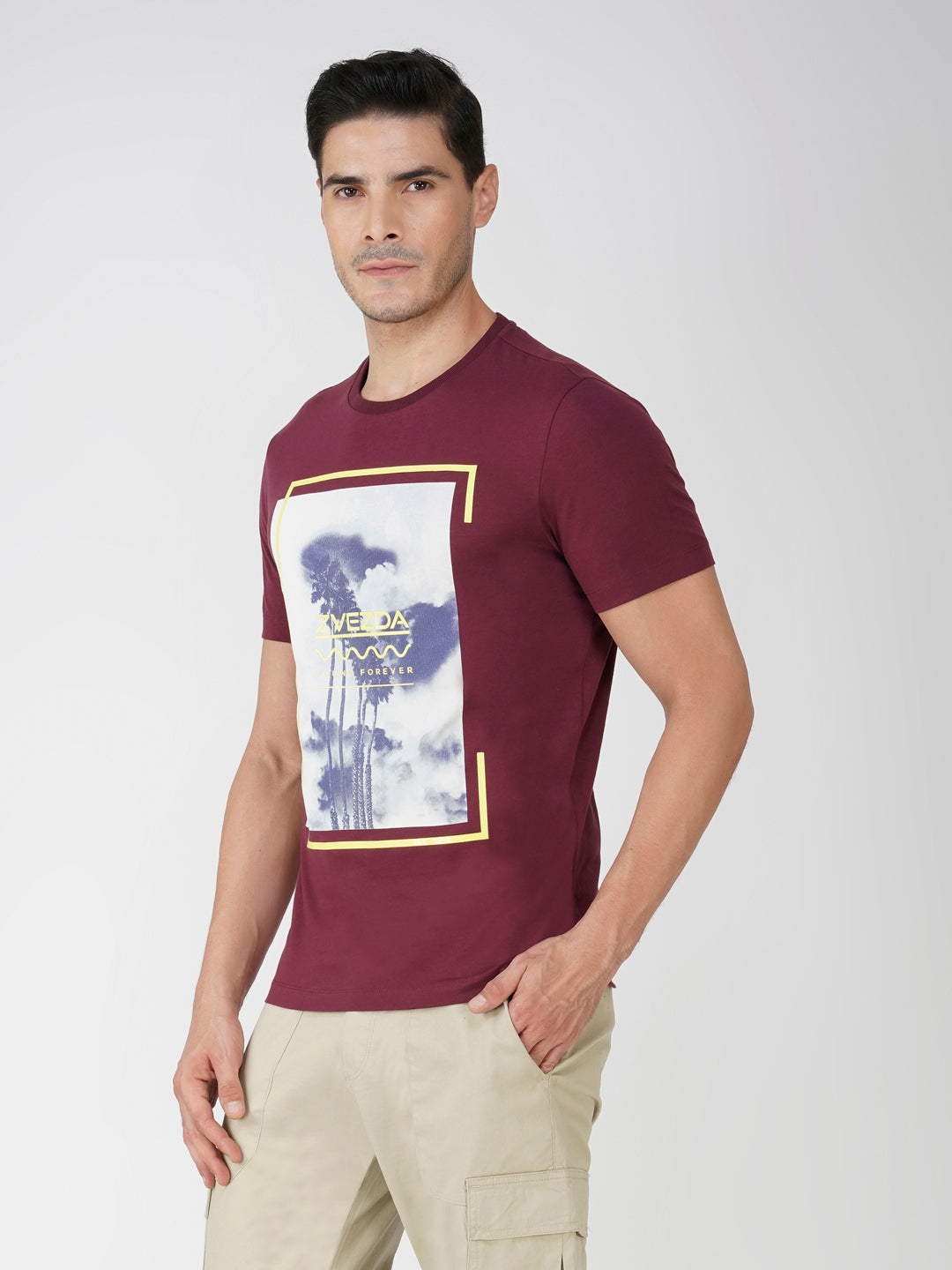 MAROON OAK BRANDING PHOTO PRINT LEFT VIEW