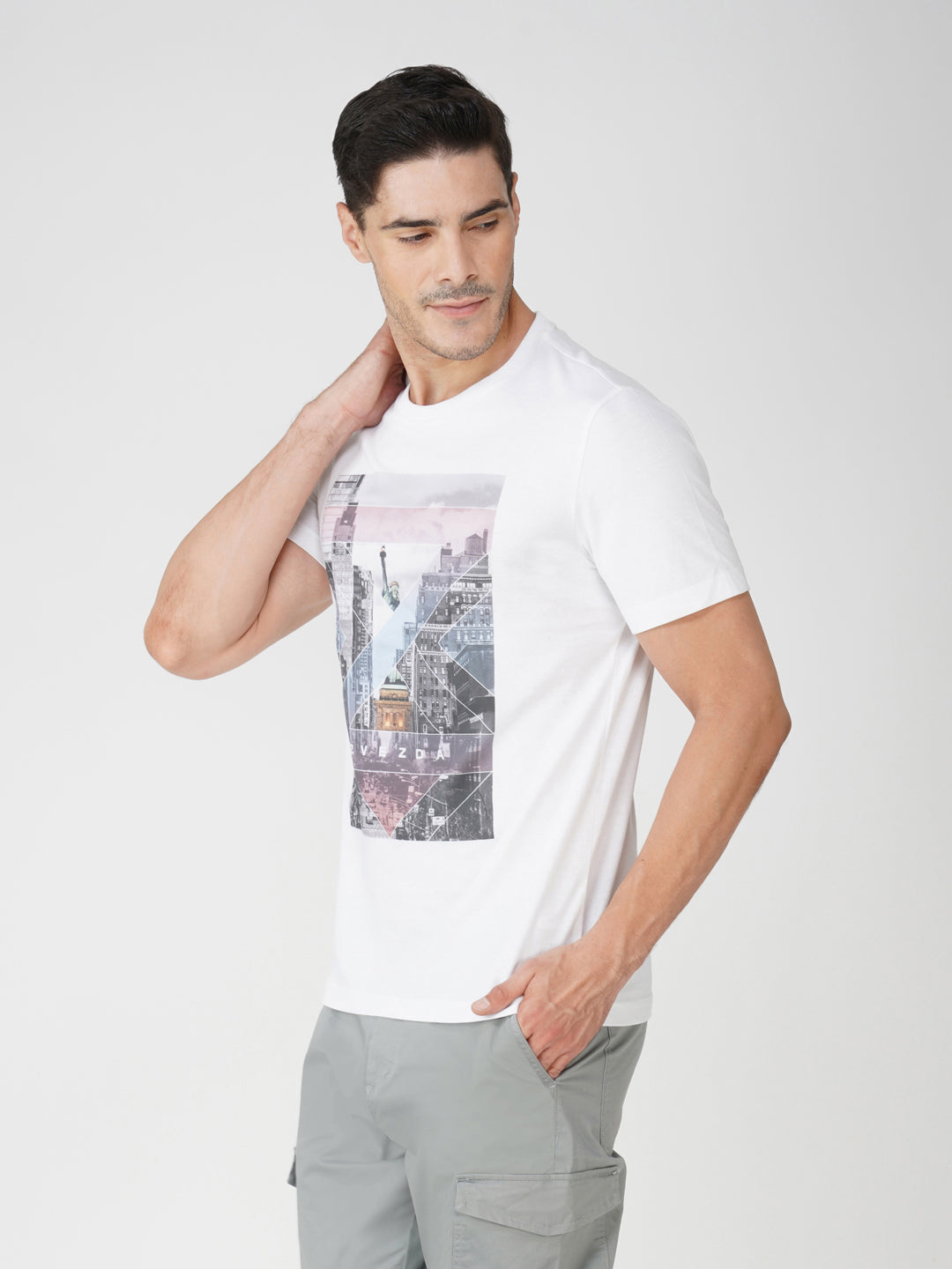 WHITE BRANDING PHOTO PRINT LEFT VIEW