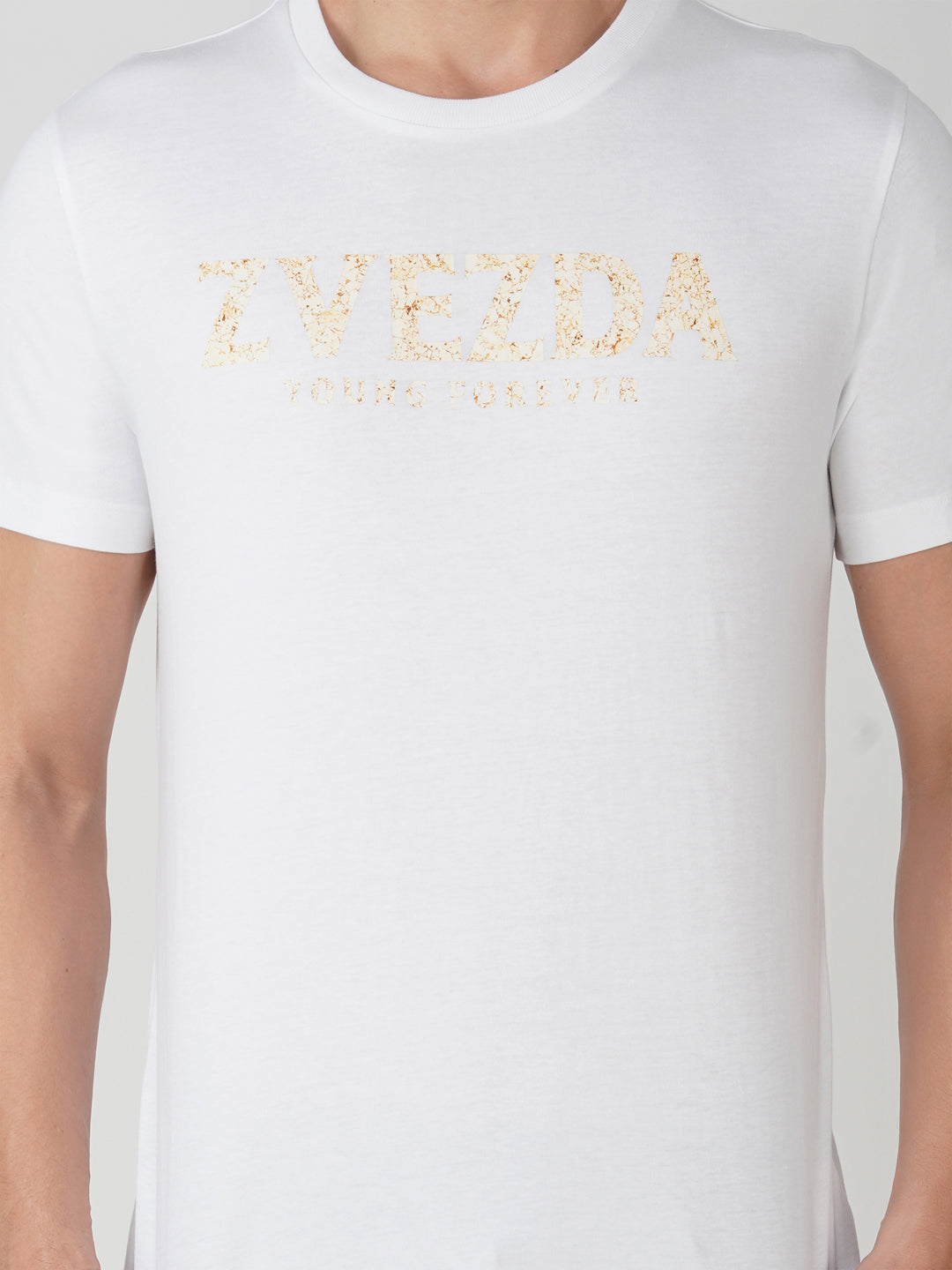 White Cotton Jersey HD Print T-Shirt - Euro Fit (BRT-005A)