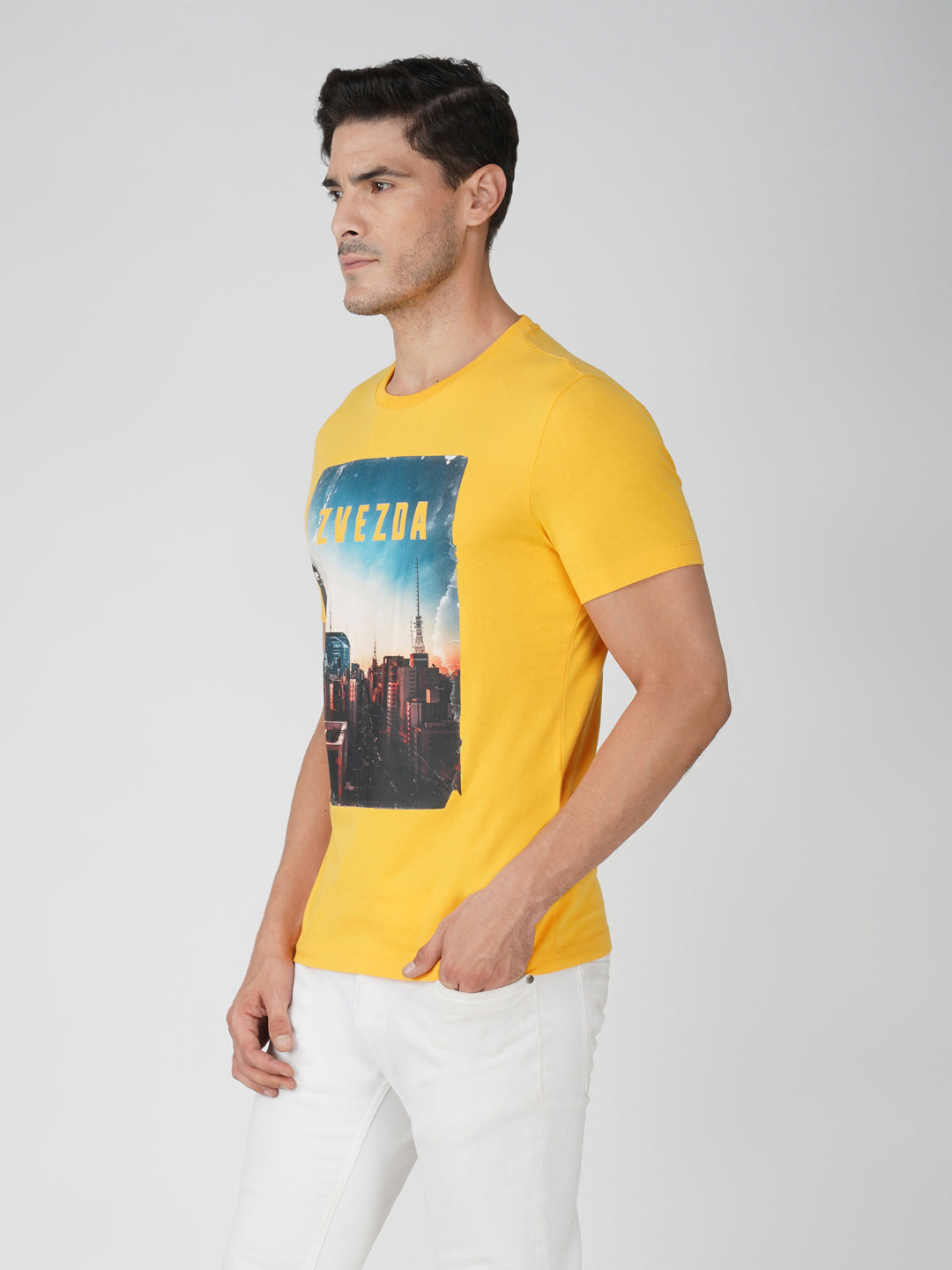 YELLOW OCHRE BRANDING PHOTO PRINT LEFT VIEW