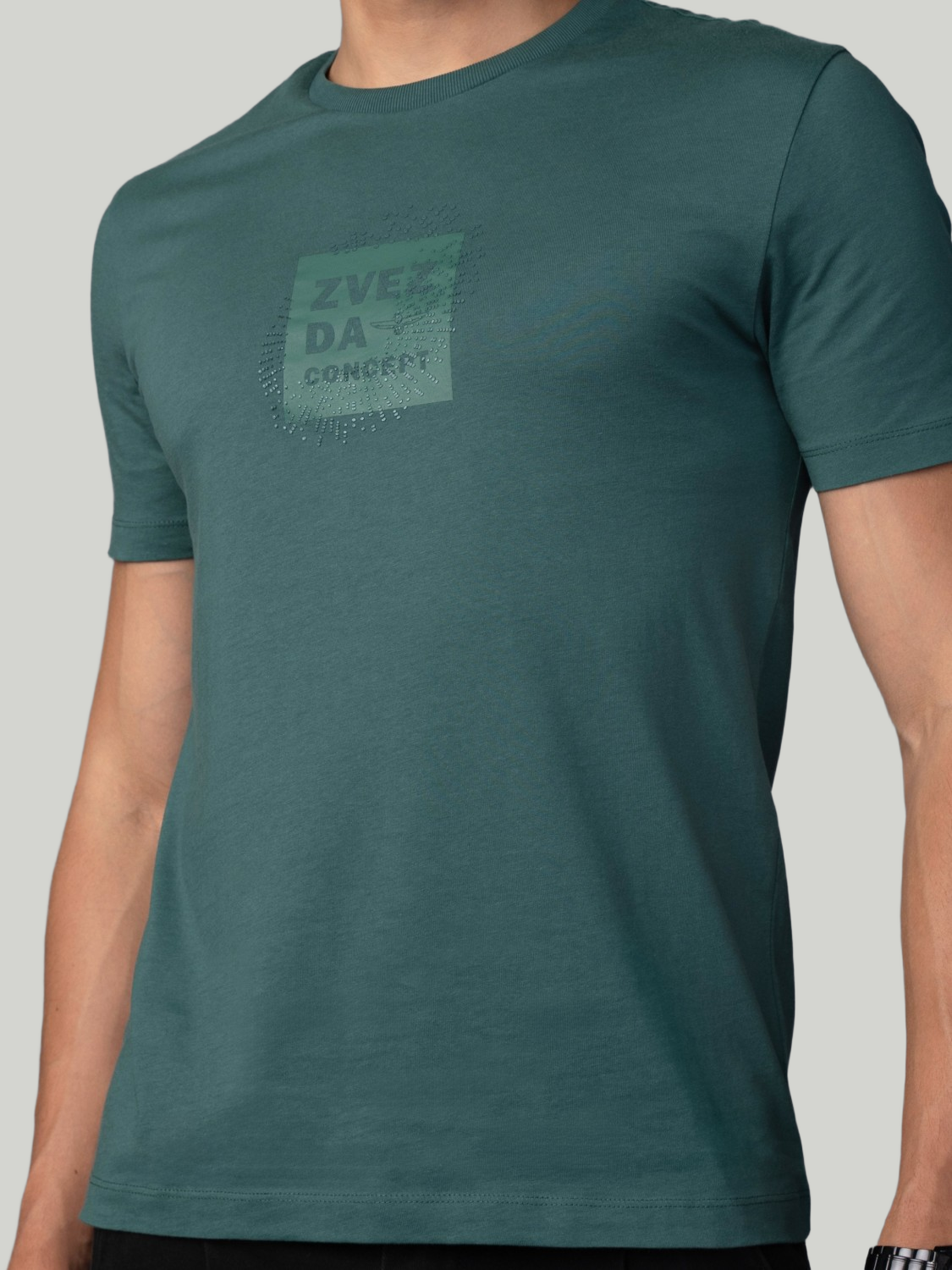 Pine Green Zvezda Original Cotton Jersey T-Shirt - Euro Fit (BRT-017A)