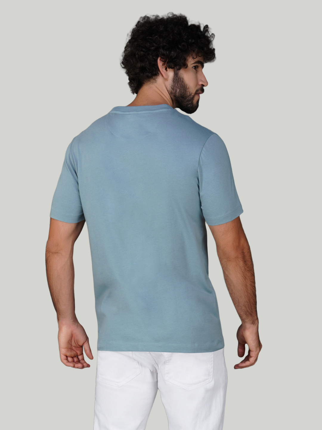 Sky Blue Zvezda Original Cotton Jersey T-Shirt - Euro Fit (BRT-012A)