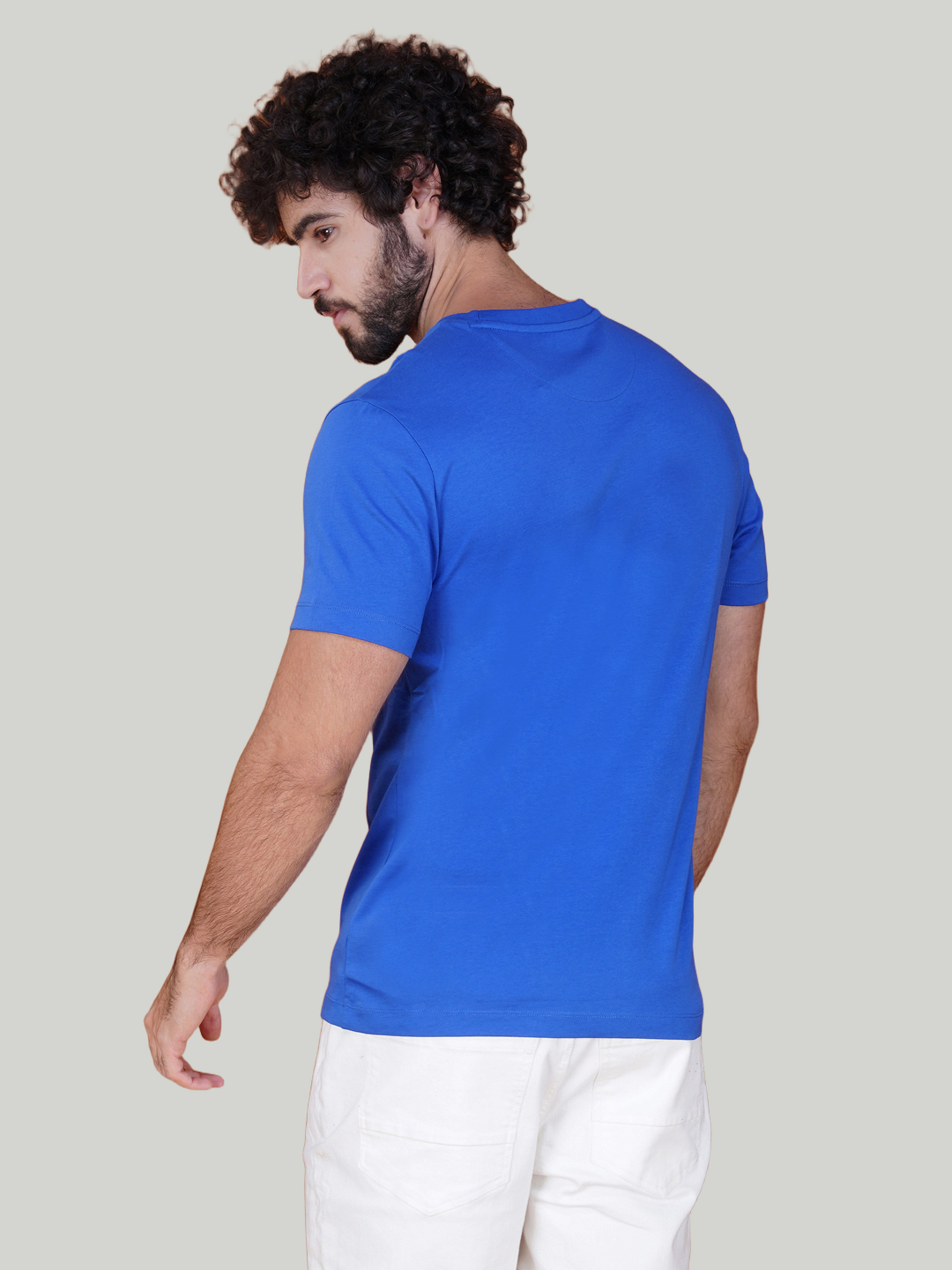 Blue Zvezda Original Cotton Jersey T-Shirt - Euro Fit (BRT-013B)