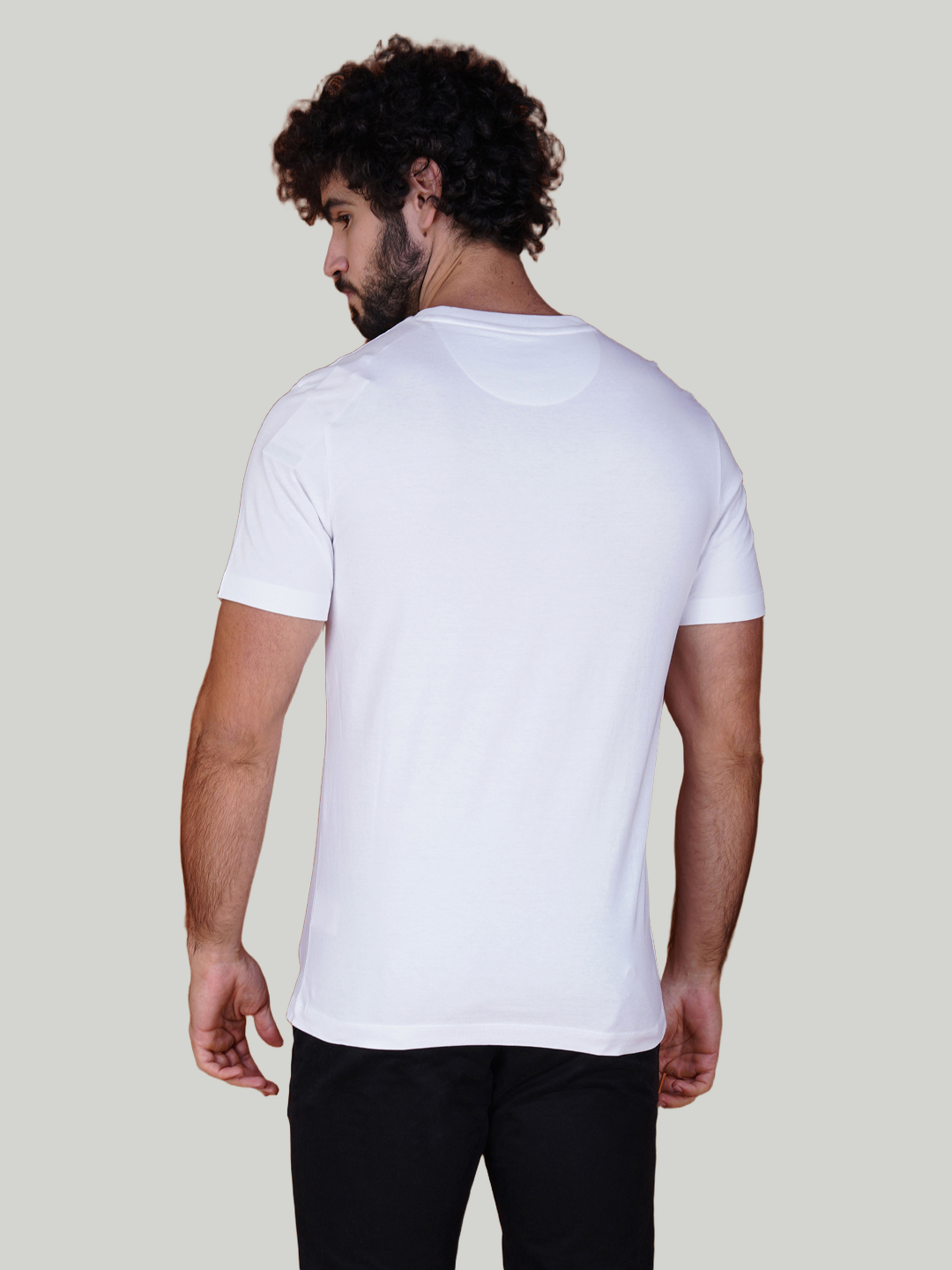 White Zvezda Original Cotton Jersey T-Shirt - Euro Fit (BRT-010A)