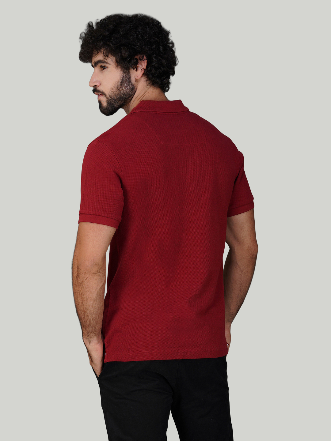 Maroon Premium Pique Cotton Classic Polo T-shirt-Euro Fit (CP 007)