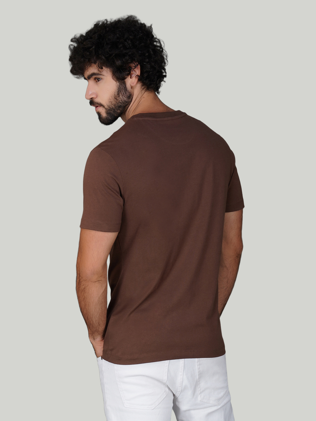 Brown Zvezda Original Cotton Jersey T-Shirt - Euro Fit (BRT-019C)