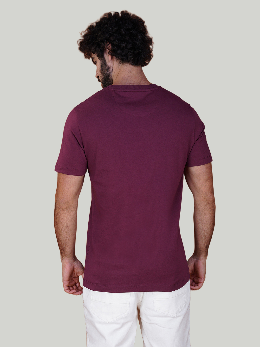 Maroon Zvezda Original Cotton Jersey T-Shirt - Euro Fit (BRT-011A)